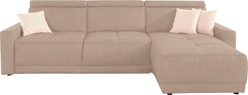 DOMO collection Ecksofa "Ava L-Form", mit Recamiere, Federkern wahlweise mi günstig online kaufen