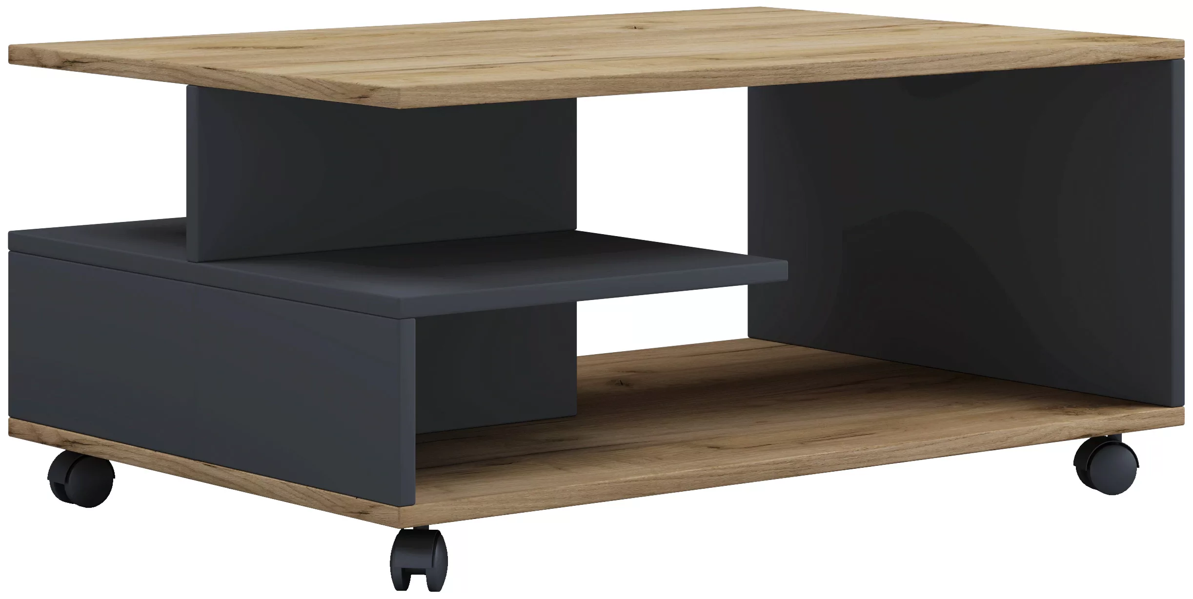 VCM Couchtisch "VCM Holz Couchtisch schlicht  Sofatisch Rollen  Maße ca. H. günstig online kaufen