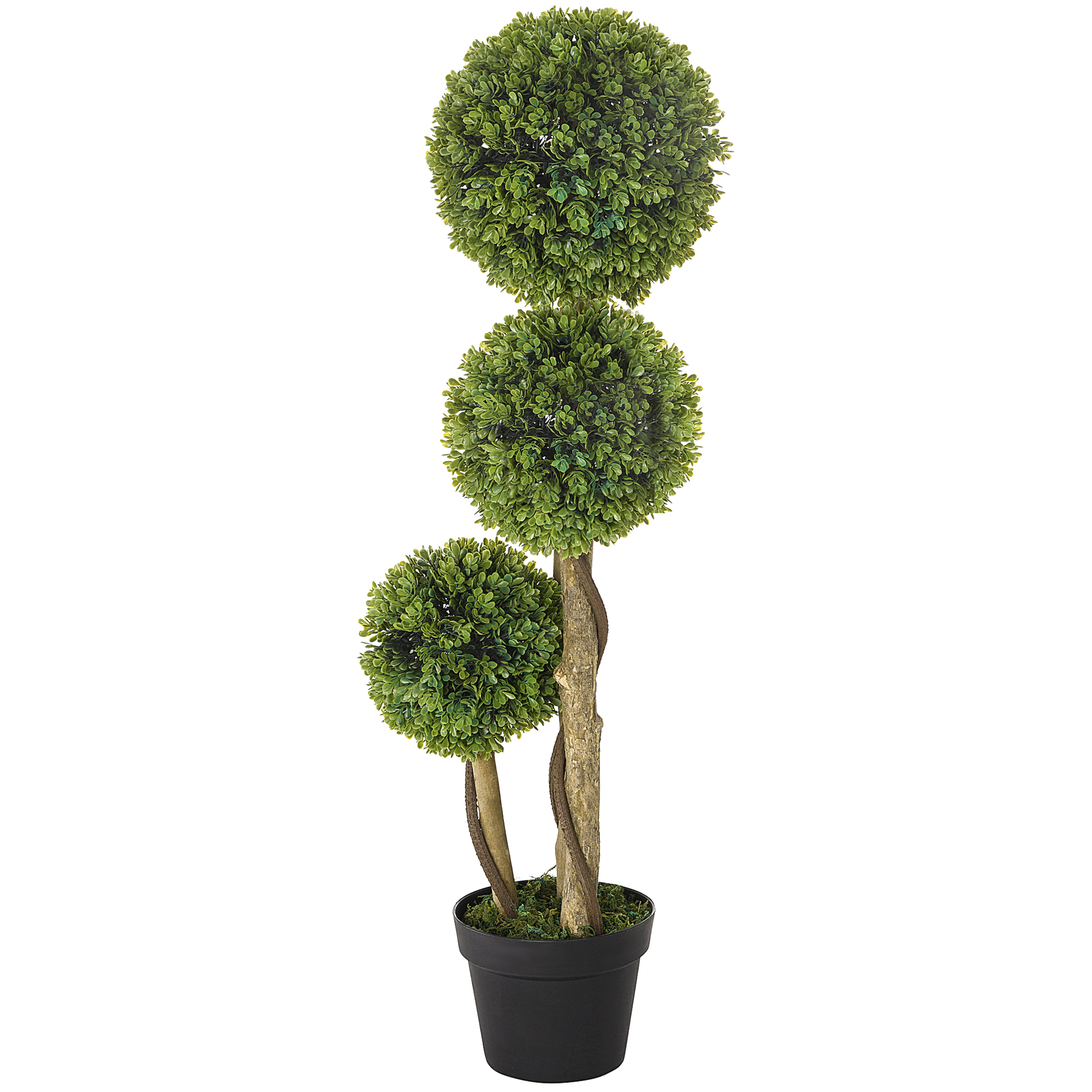 HOMCOM Künstliche Pflanze, 90 cm， Kunstpflanze, Buchsbaum im Blumentopf, K günstig online kaufen