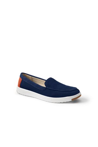 Federleichte Komfort-Loafer, Damen, Größe: 37 Normal, Blau, Rauleder, by La günstig online kaufen