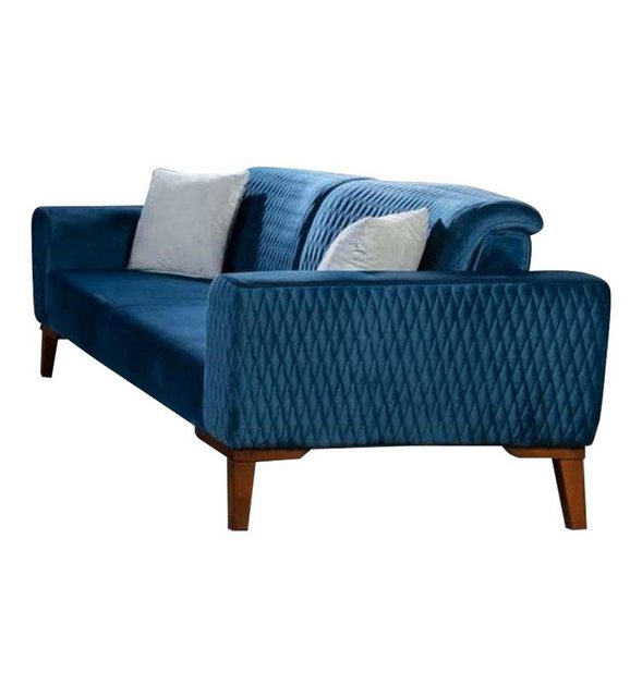JVmoebel Sofa Blaue Dreisitzer Couch Couchen Sofa Elegante Sitzmöbel Sofa, günstig online kaufen