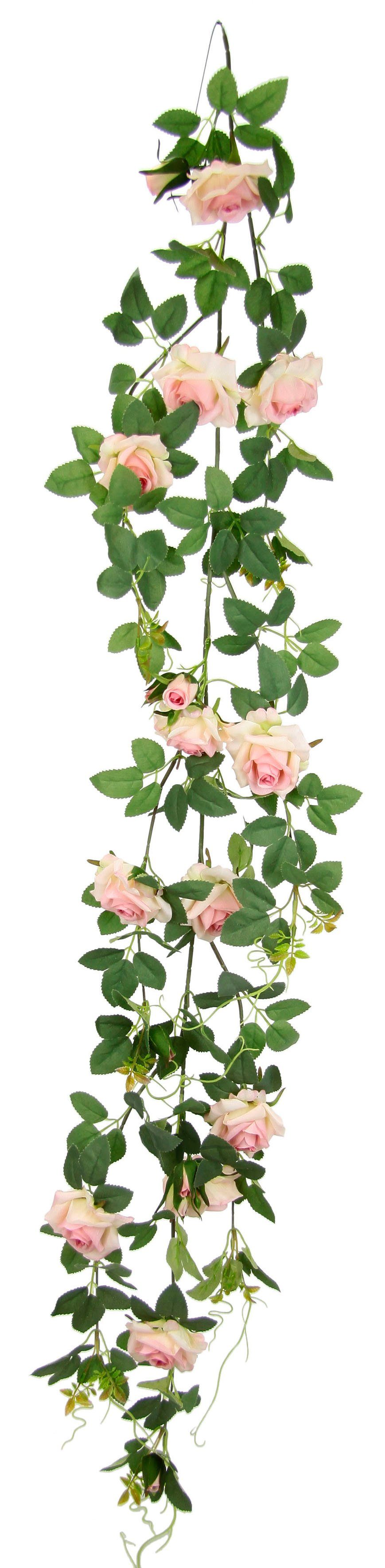 I.GE.A. Kunstblume "Rosenranke", Künstlich Rosengirlande Kunstblumen hängen günstig online kaufen