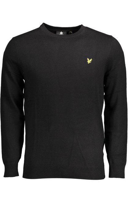 Lyle & Scott Strickpullover Eleganter Schwarzer Herren Sweater: Langarm, Ru günstig online kaufen