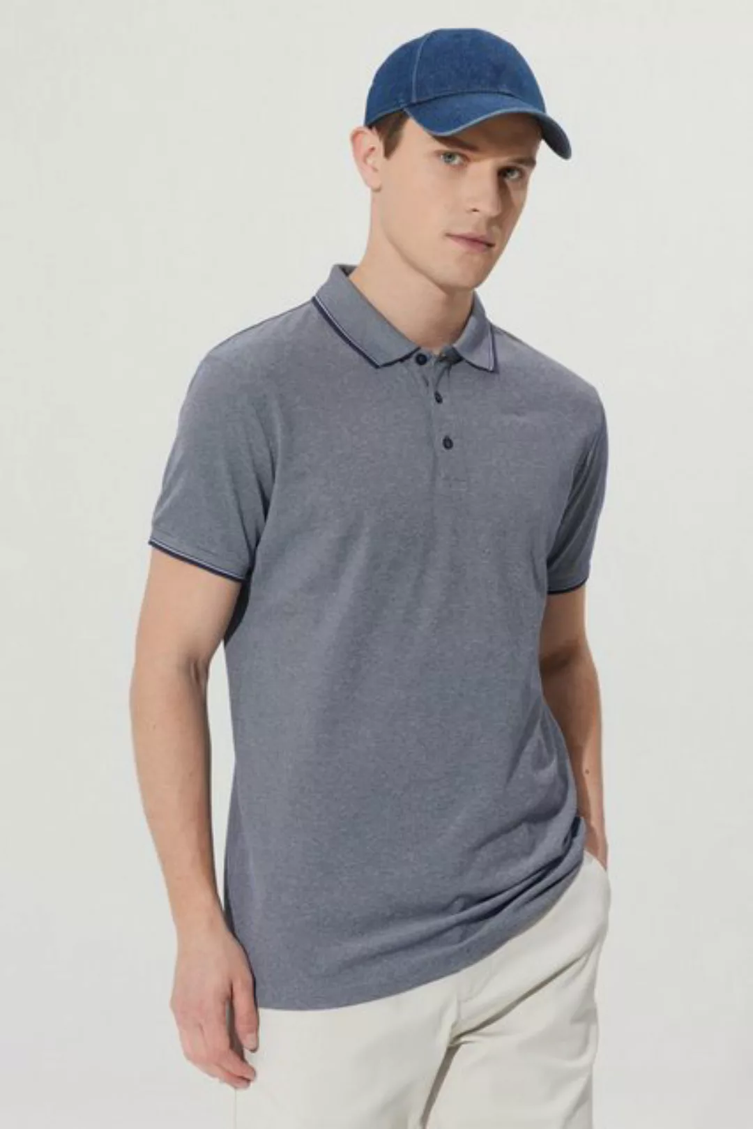 AC&Co Poloshirt AC&CO Poloshirt Männlich Slim Fit günstig online kaufen