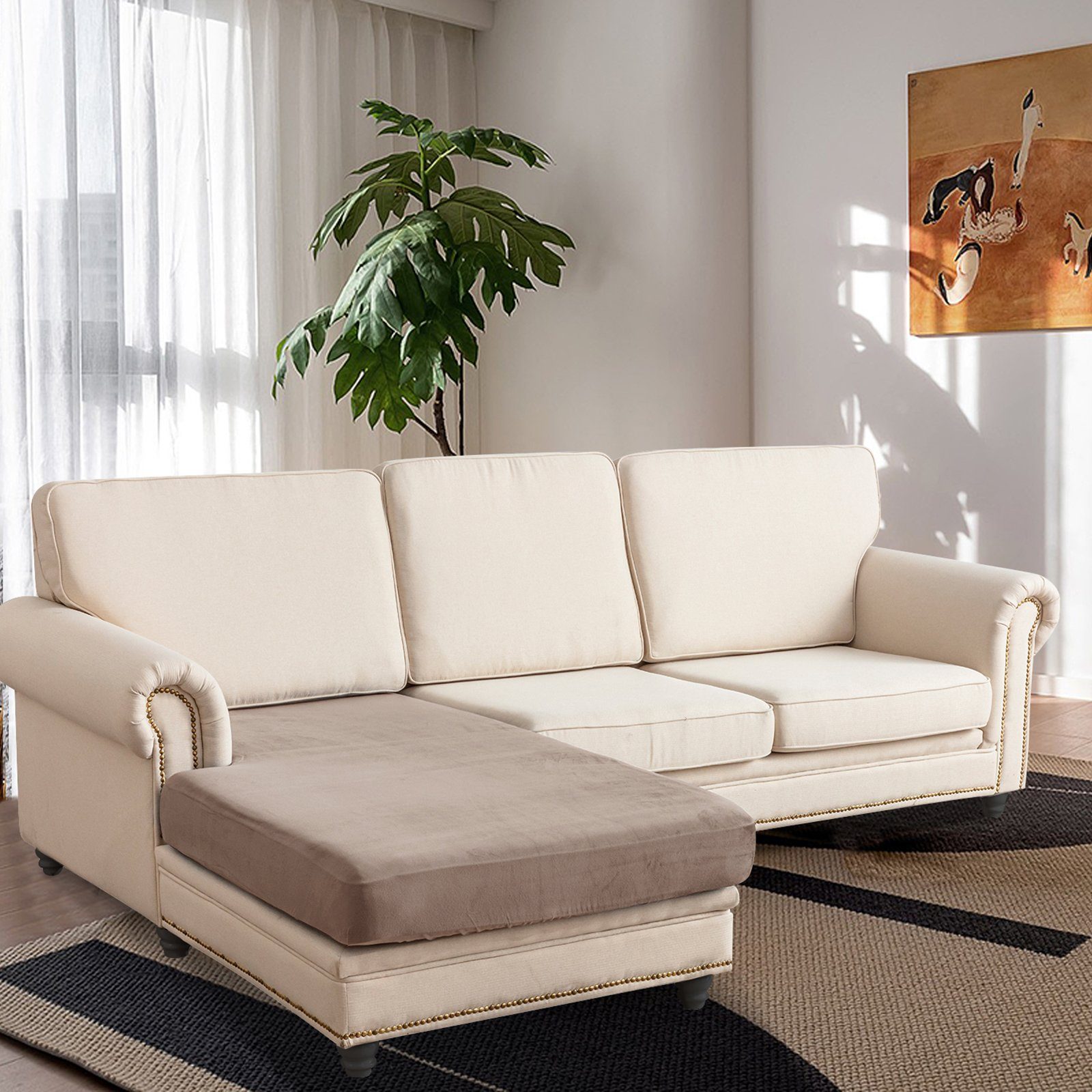 BTTO Sofahusse Samt Sofa 3-tlg. Set günstig online kaufen