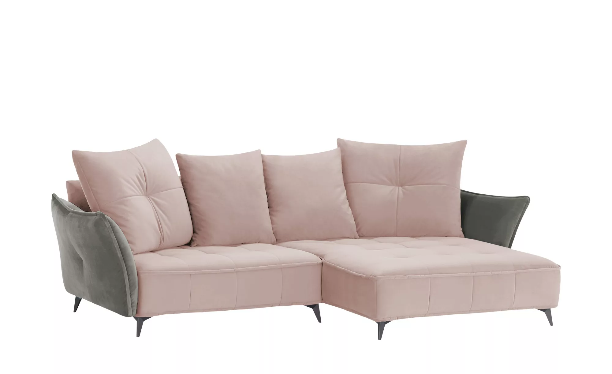 Ecksofa  Crease ¦ rosa/pink ¦ Maße (cm): B: 290 H: 80 T: 175 Polstermöbel > günstig online kaufen