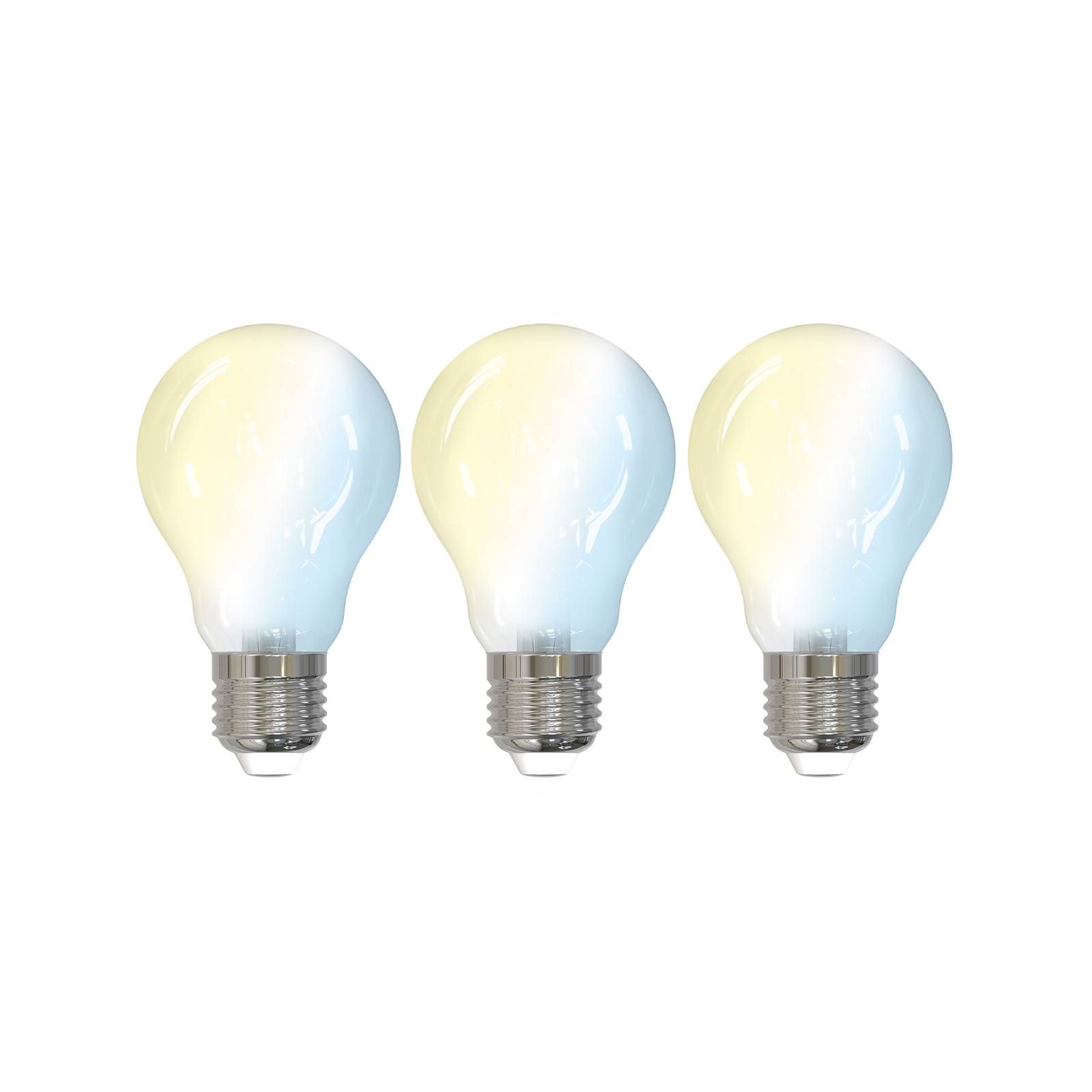 Prios LED-E27-Leuchtmittel A60 7W, WLAN, matt, 3er günstig online kaufen