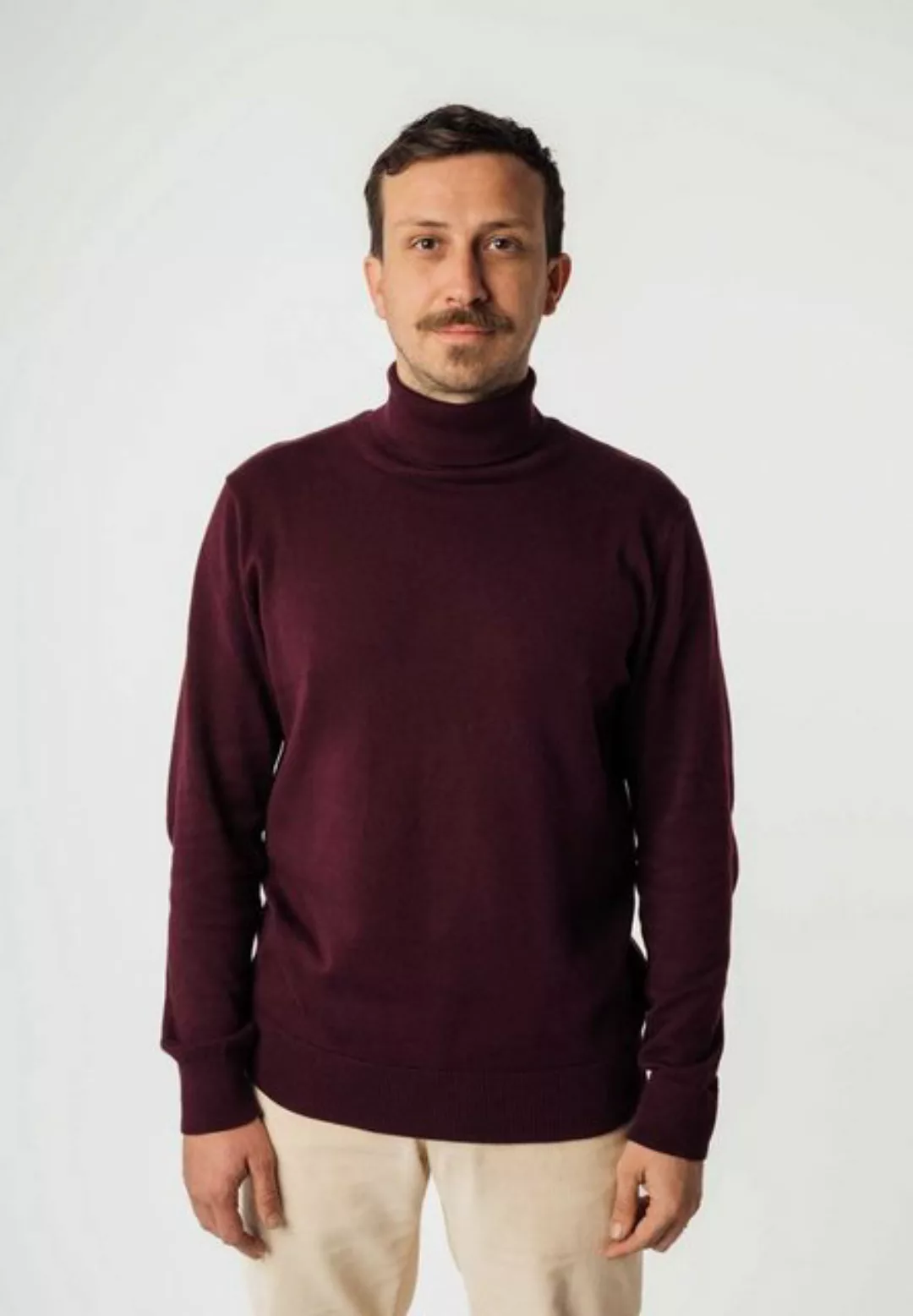 MELA Rollkragenpullover Feinstrick Rollkragenpullover KANJA Rippbündchen günstig online kaufen