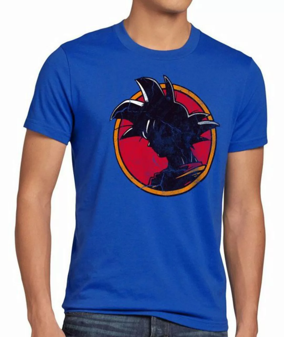 style3 Print-Shirt Herren T-Shirt Goku Vintage vegeta dragonball roshi son günstig online kaufen