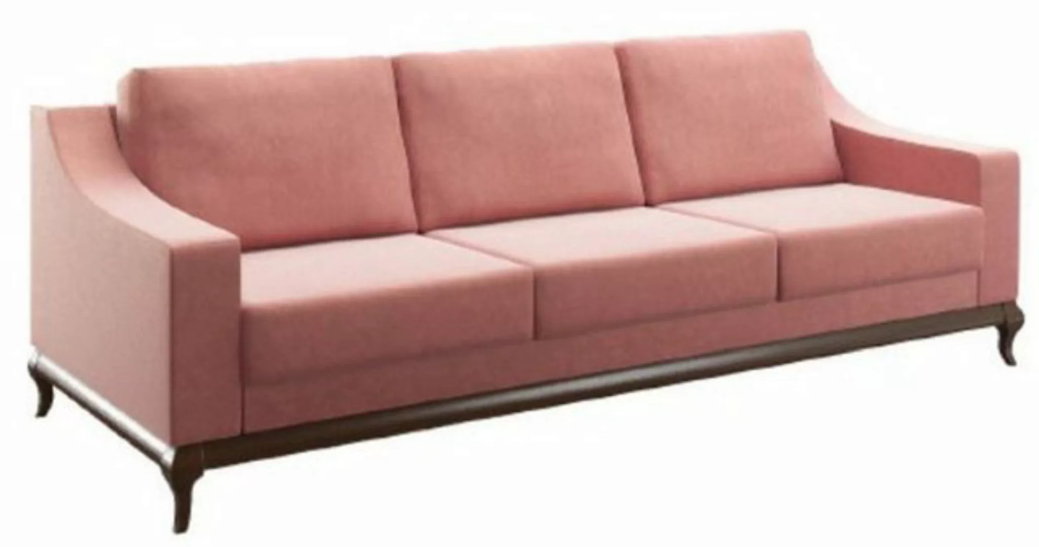 Casa Padrino Schlafsofa Casa Padrino Luxus Sofa Rosa / Dunkelbraun 225 x 10 günstig online kaufen