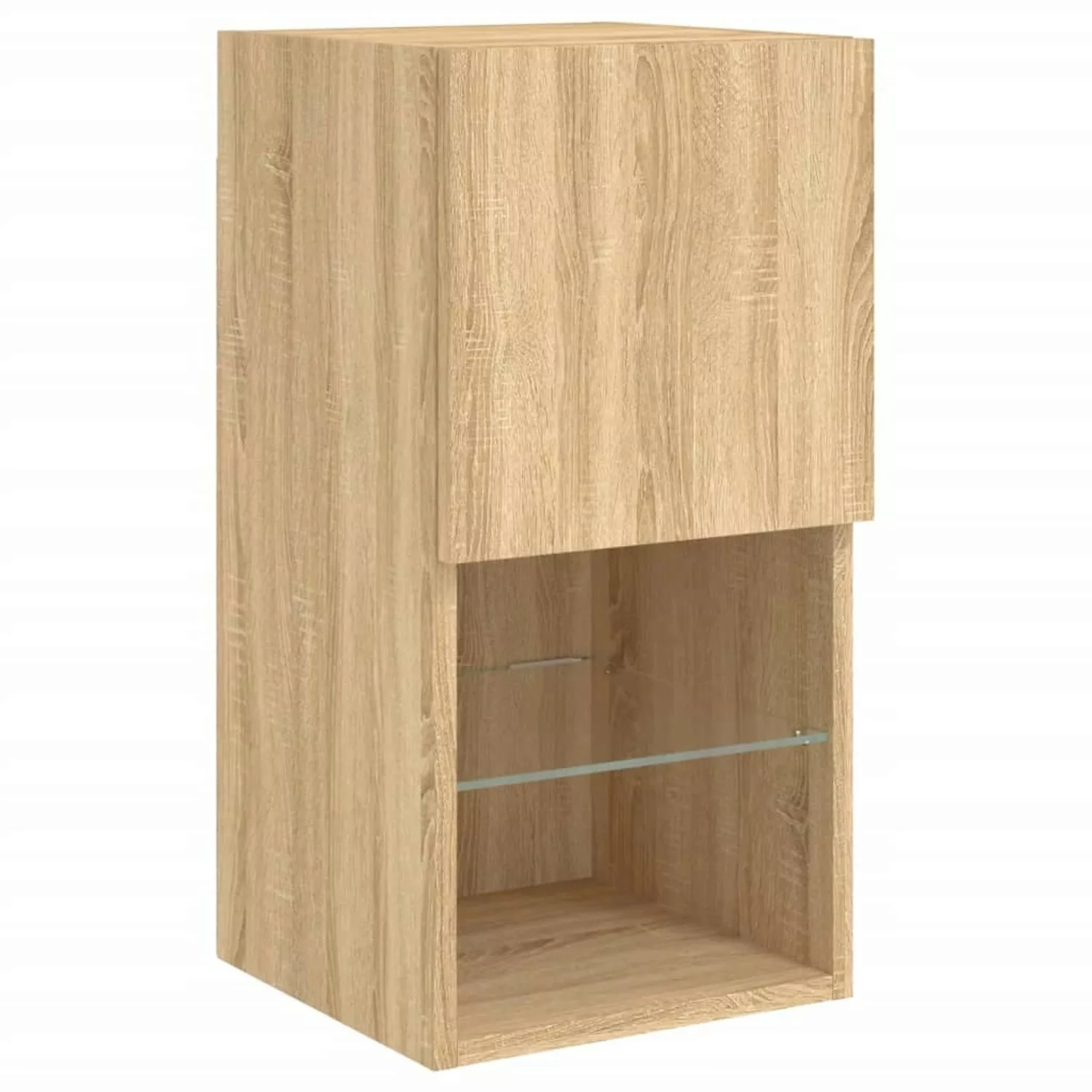 vidaXL TV-Schrank TV-Schrank mit LED-Leuchten Sonoma-Eiche 30,5x30x60 cm günstig online kaufen