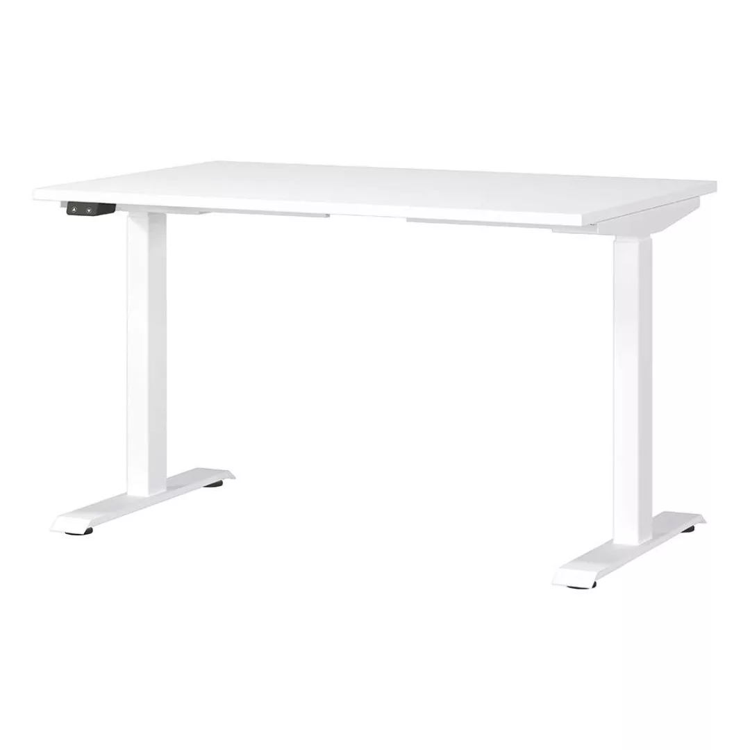 Schreibtisch 120cm, elektrisch höhenverstellbar, weiß, MEMPHIS-01 günstig online kaufen