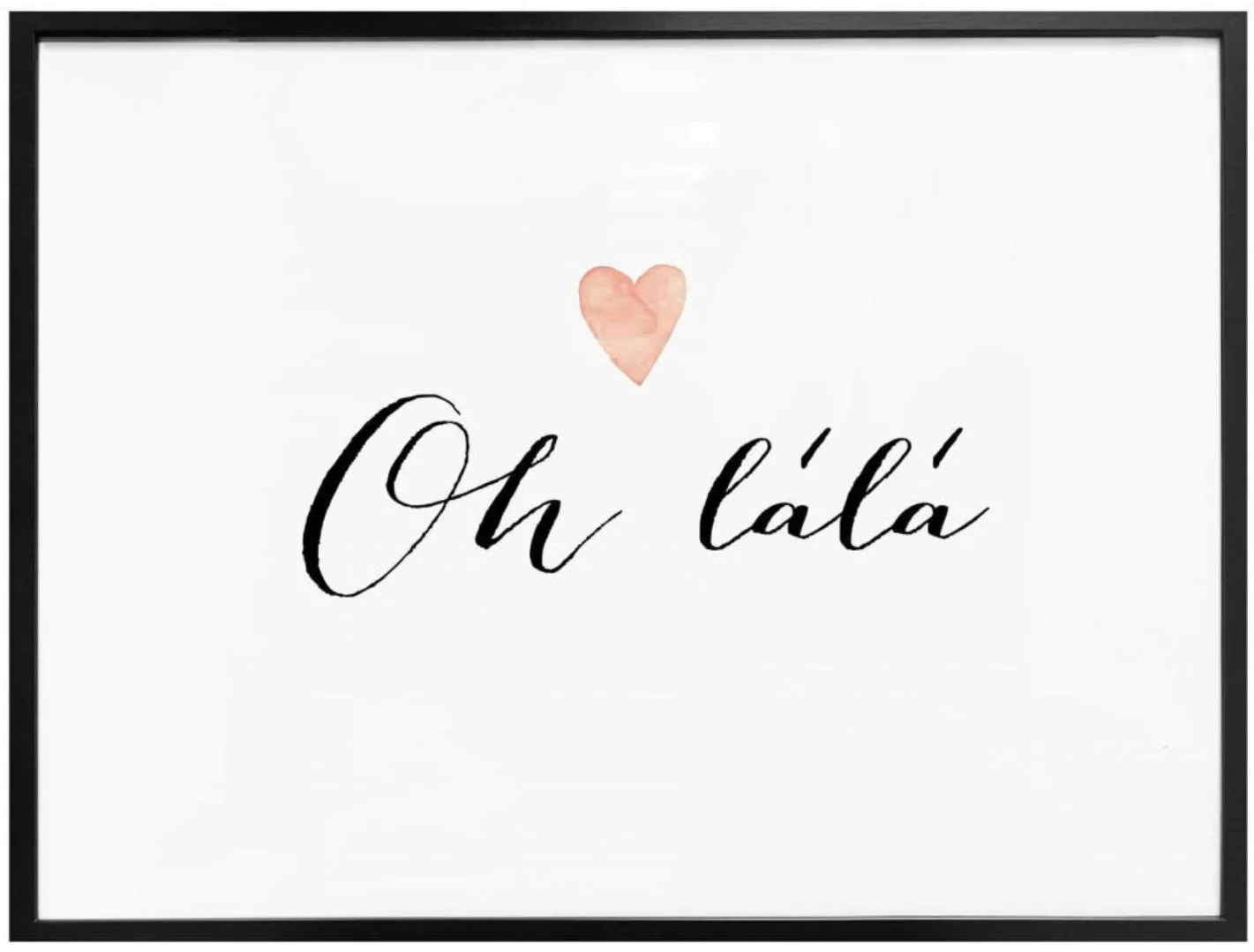 Wall-Art Poster "Oh lálá", Schriftzug, (1 St.) günstig online kaufen