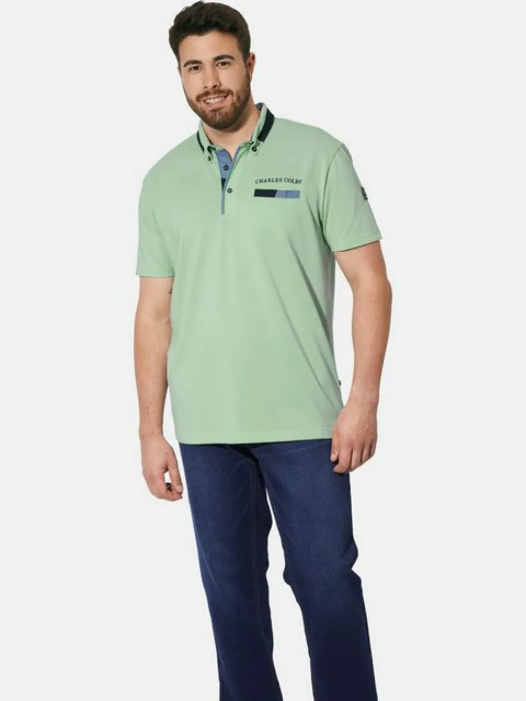 Charles Colby Poloshirt EARL PENDLEVINE mit Brusttasche günstig online kaufen