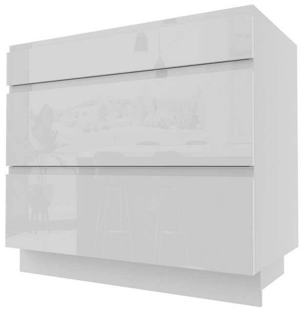 Feldmann-Wohnen Unterschrank Florence (Florence, 1-St) 90cm Front- & Korpus günstig online kaufen