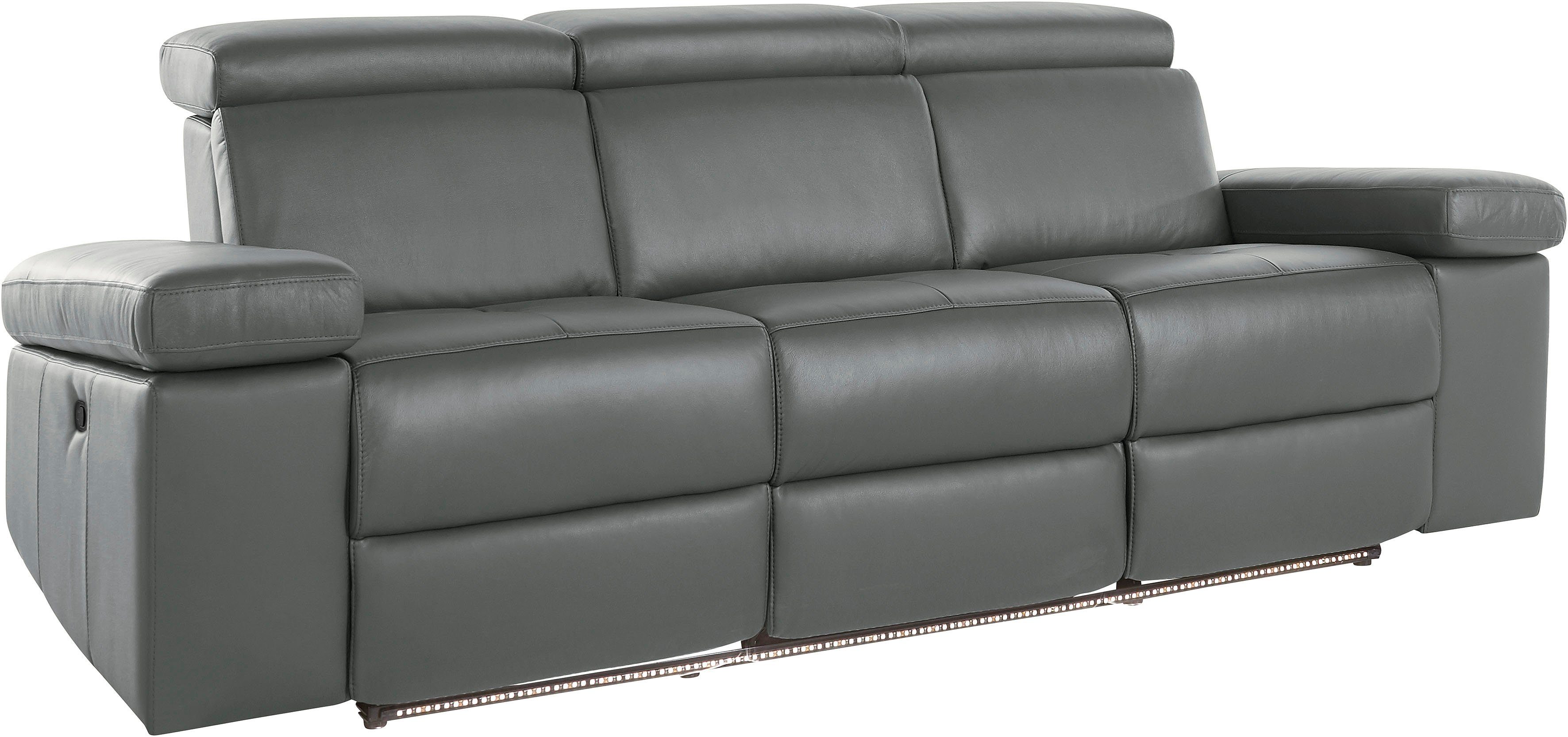 Places of Style 3-Sitzer "Kilado", mit 2x Relaxfunktion, verstellbarer Arml günstig online kaufen