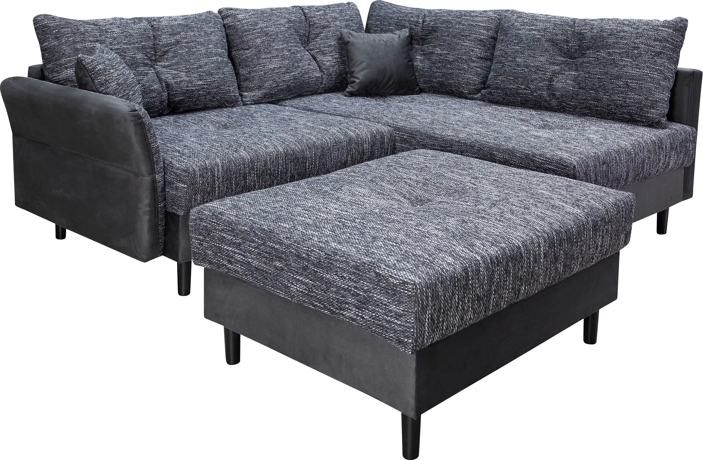 COLLECTION AB Ecksofa "Reina L-Form", Ottomane beidseitig, 4 Rückenkissen & günstig online kaufen