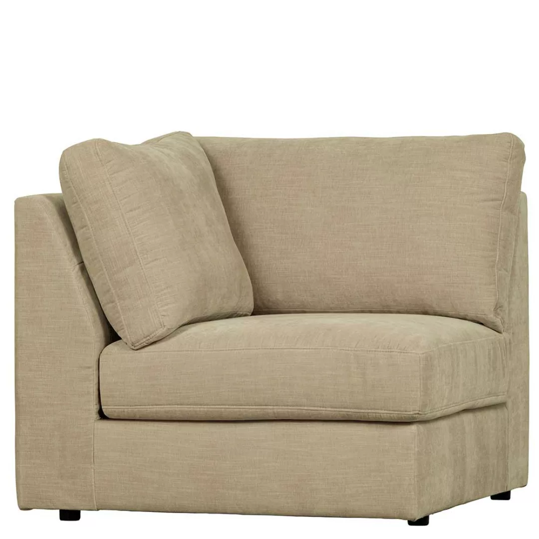 Sofa Eckelement Beige für Modulcouch Rücken echt bezogen günstig online kaufen