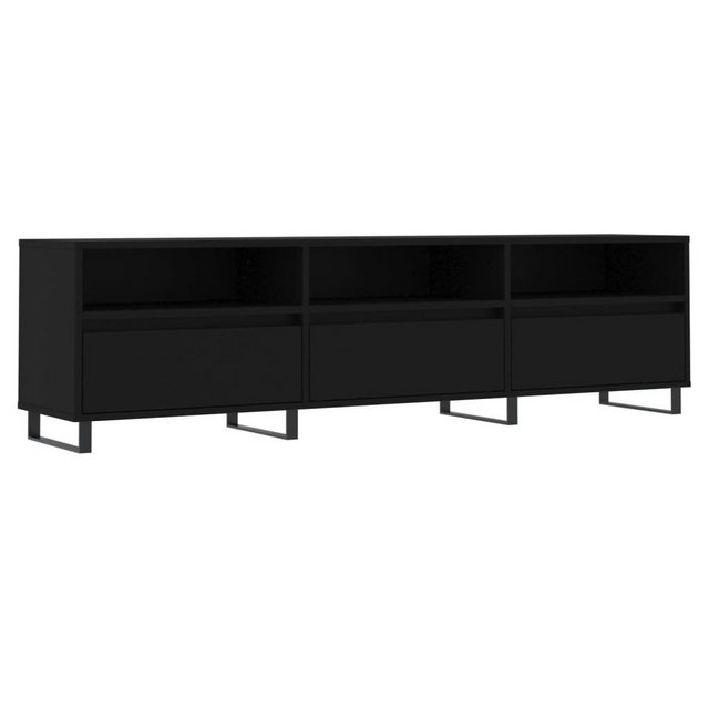 furnicato TV-Schrank Schwarz 150x30x44,5 cm Holzwerkstoff günstig online kaufen