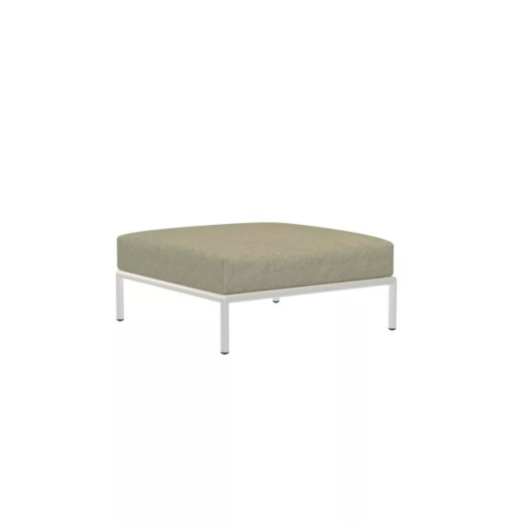 LEVEL Outdoor Ottoman Lounge-Modul 3 Moosgrün Weiß günstig online kaufen