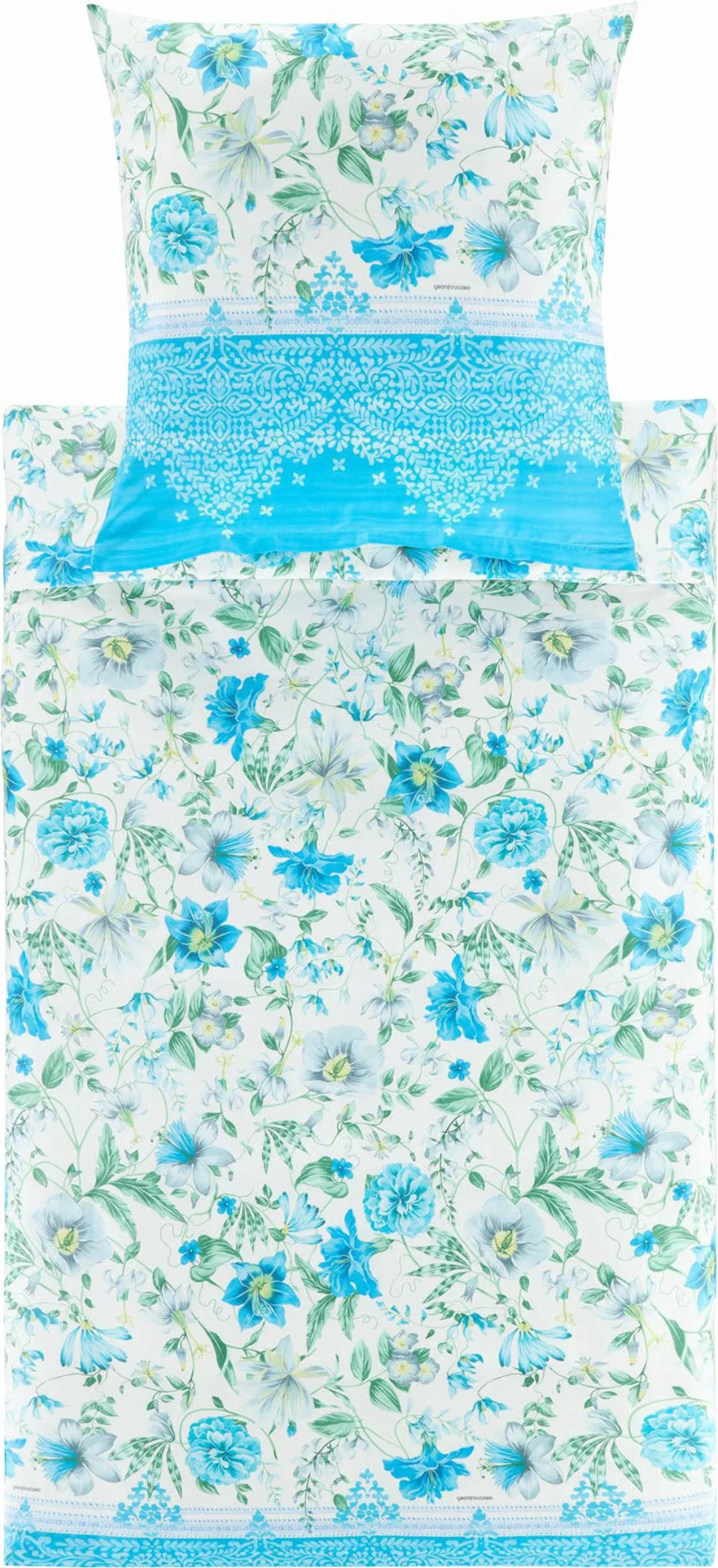 Bassetti Kissenbezug Kuschelkissenbezug "Casablanca", Blumen günstig online kaufen