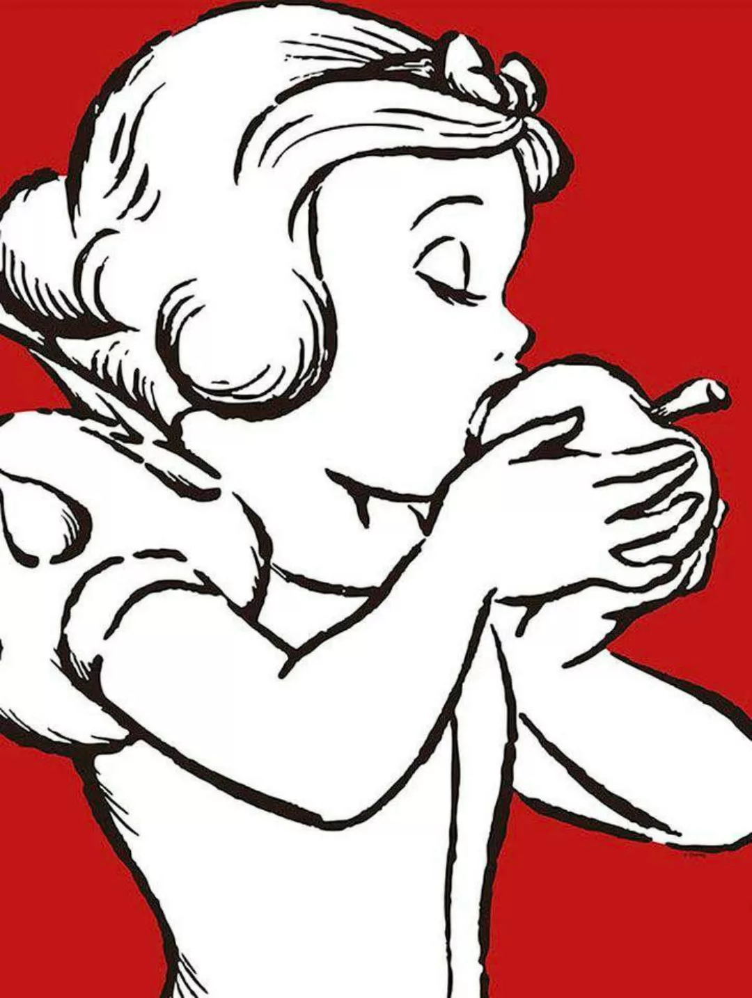 Komar Poster "Snow White Apple Bite - red", Disney, (1 St.), Kinderzimmer, günstig online kaufen