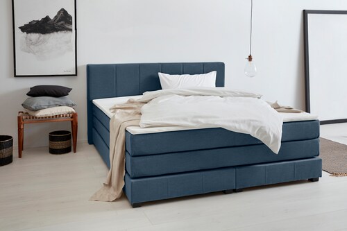 OTTO products Boxspringbett »Peetu«, Taschenfederkern-Matratze, in 4 Breite günstig online kaufen