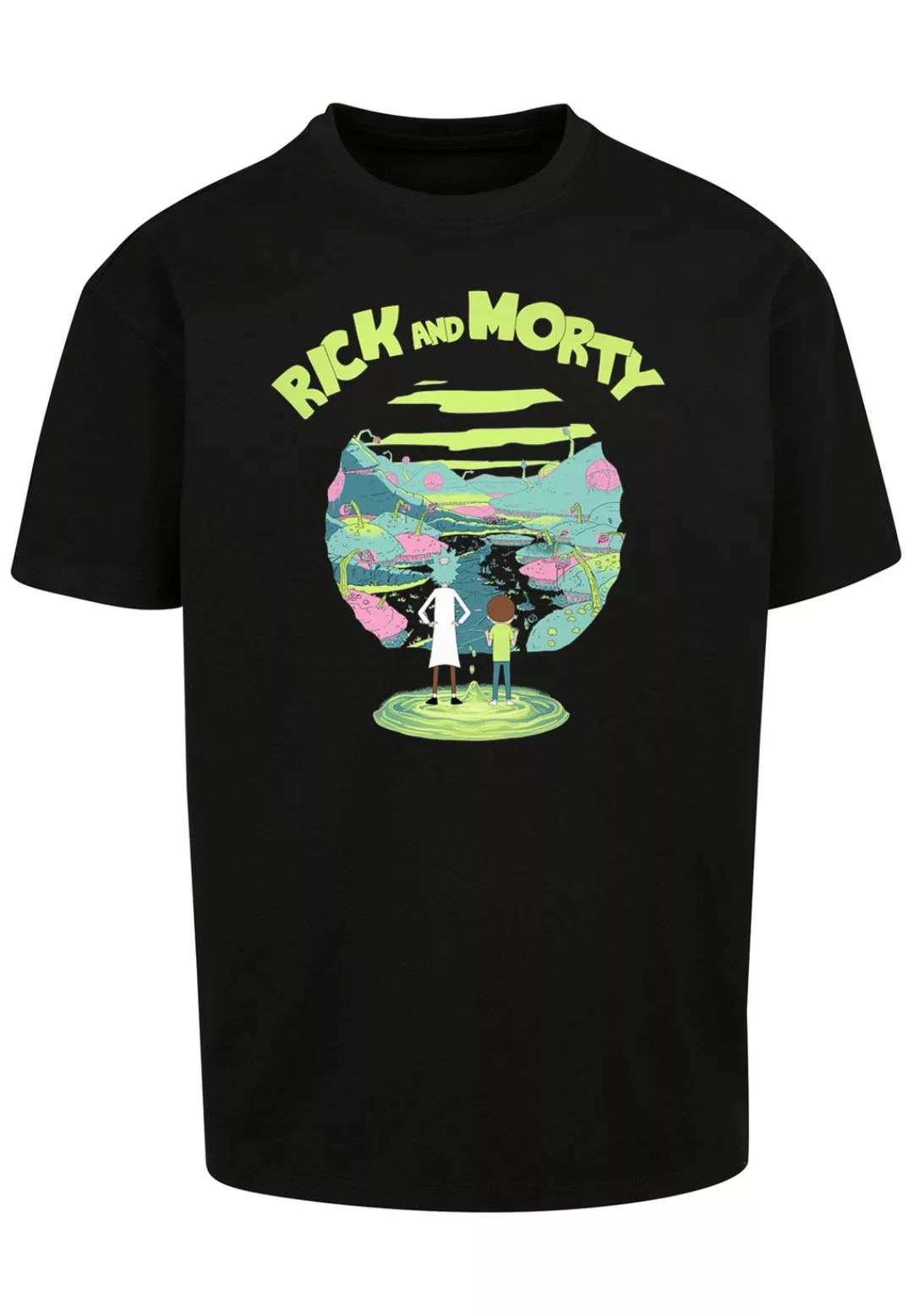 F4NT4STIC Kurzarmshirt "F4NT4STIC Herren Rick and Morty with Heavy Oversize günstig online kaufen