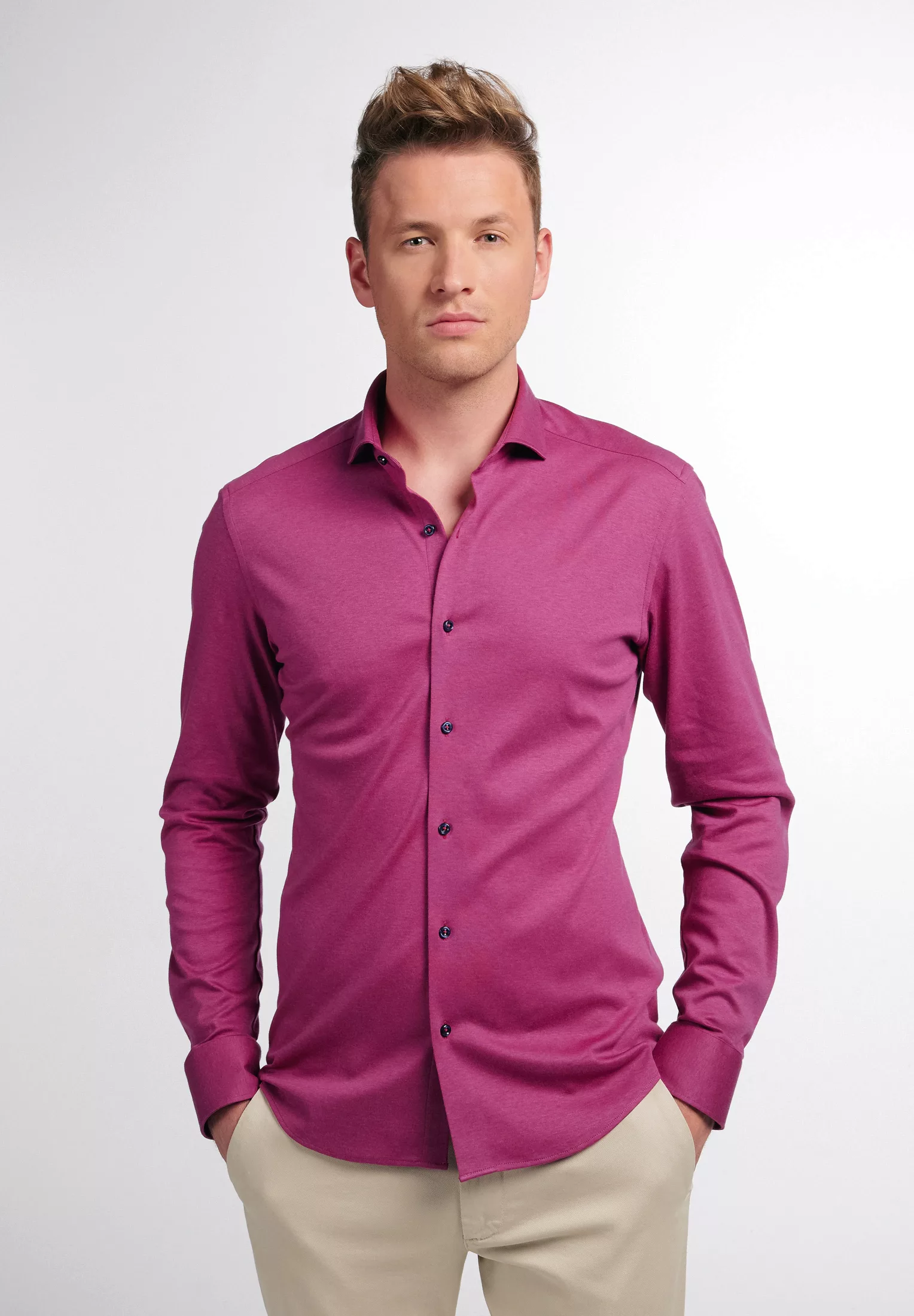 Eterna Langarmhemd "SLIM FIT", NON IRON (bügelfrei) günstig online kaufen