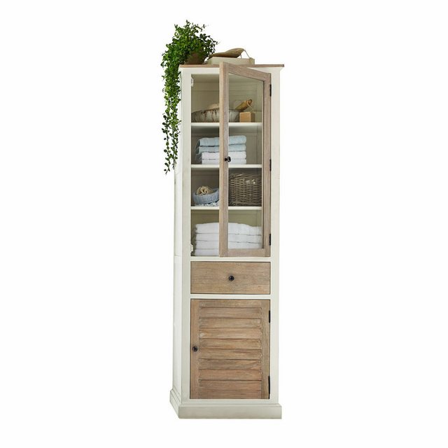 Mirabeau Hochschrank Schrank Cedarfield braun/weiß günstig online kaufen