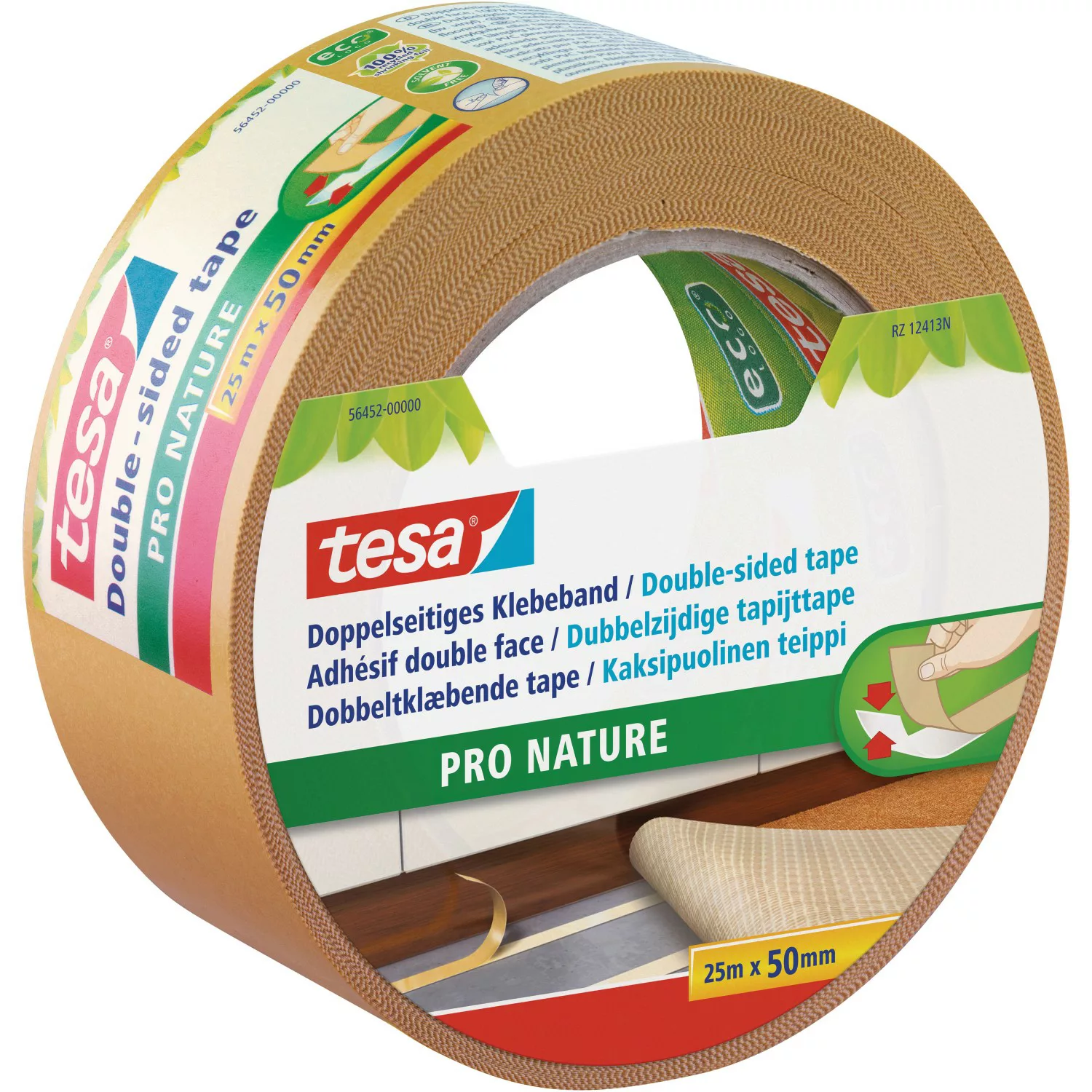 Tesa Doppelseitiges Klebeband Eco Fixation 25 m x 50 mm günstig online kaufen