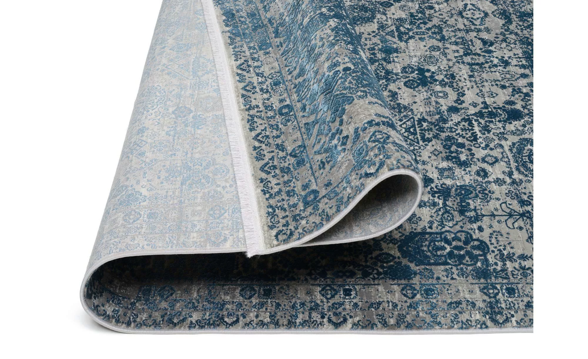 Teppich ¦ blau ¦ Synthetische Fasern ¦ Maße (cm): B: 140 H: 0,8 Teppiche > günstig online kaufen