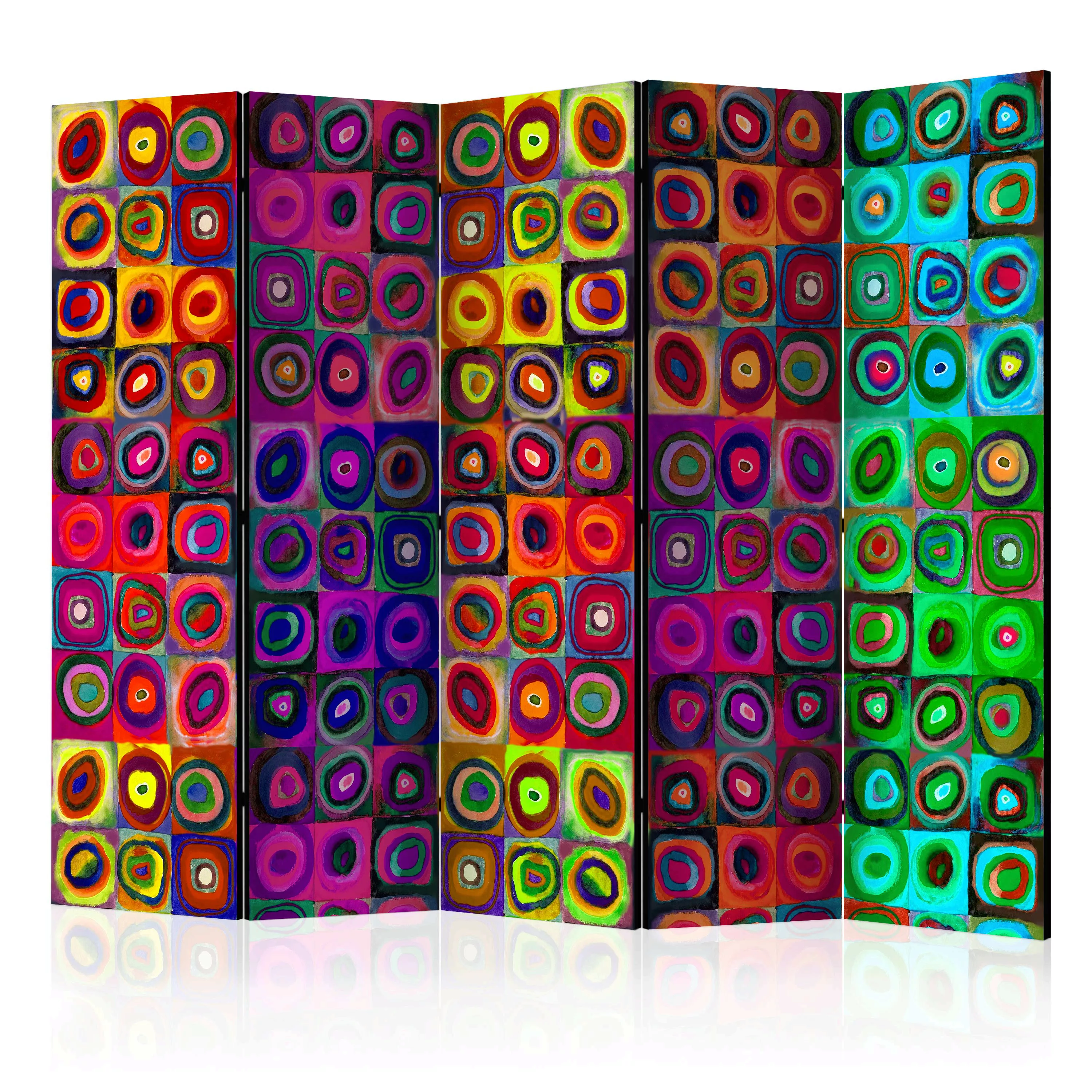 5-teiliges Paravent - Colorful Abstract Art Ii [room Dividers] günstig online kaufen