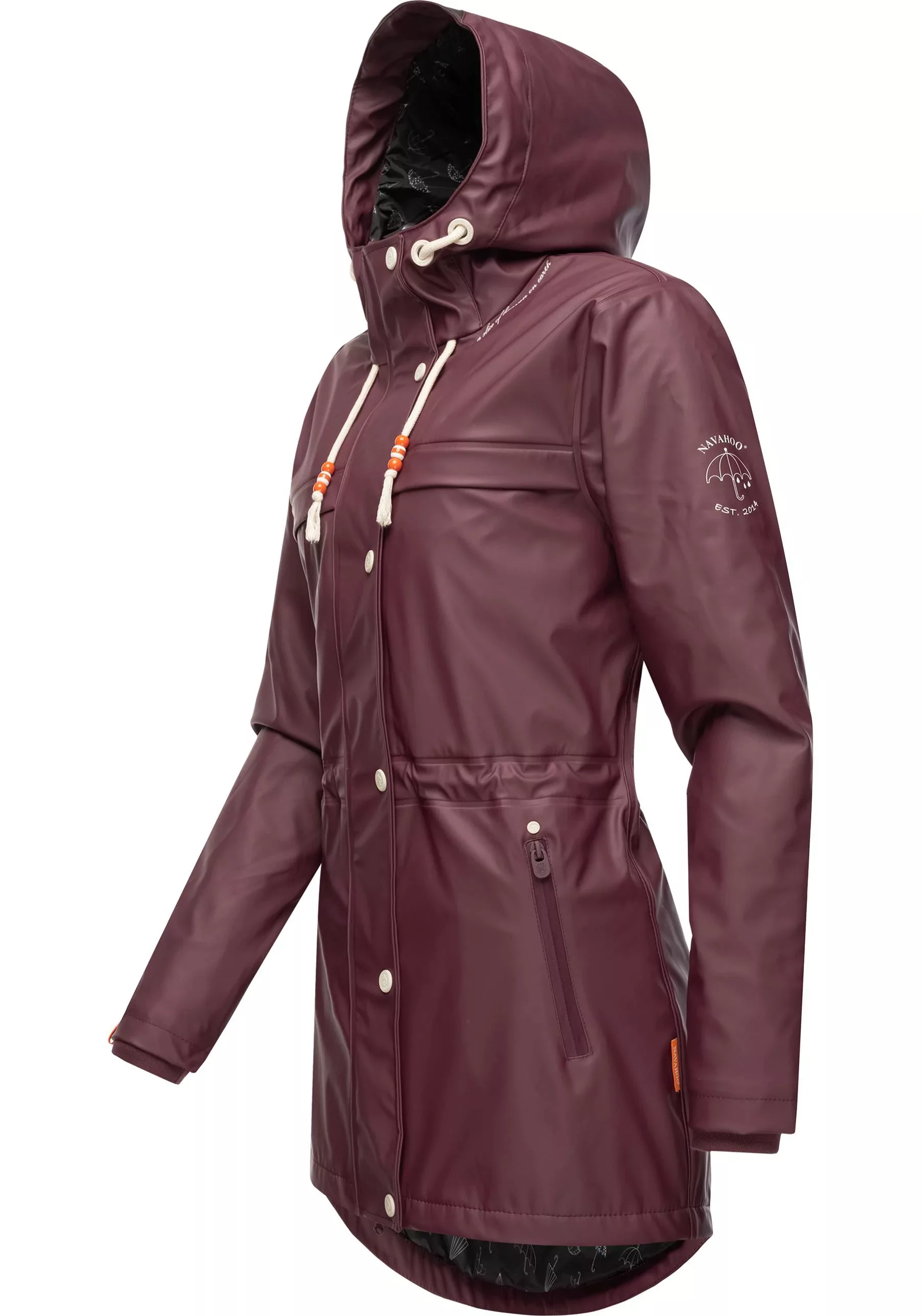 Navahoo Regenmantel "Rainy Forest", modischer Damen Outdoor Regenparka günstig online kaufen