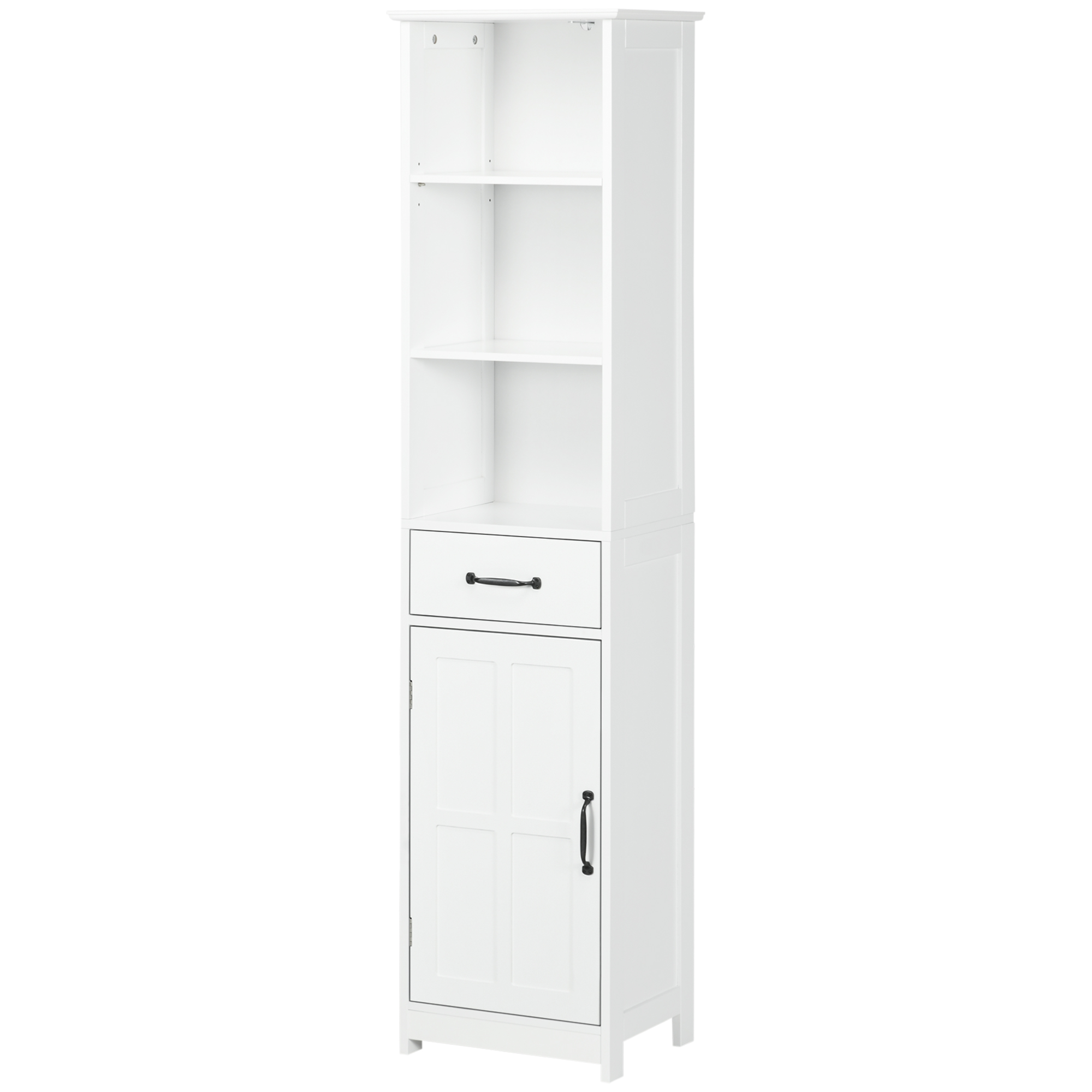 kleankin Badezimmerschrank schmale stand schrank mit 3 offenen fächern, sch günstig online kaufen