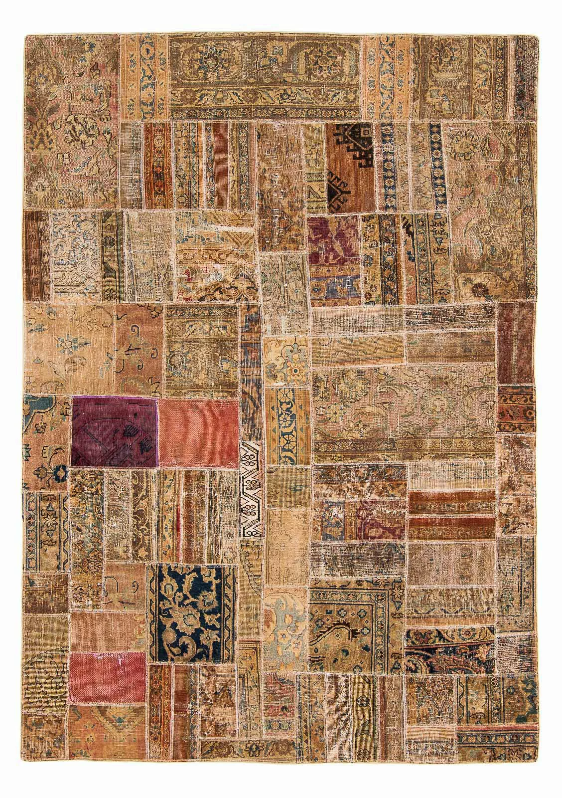 morgenland Wollteppich »Patchwork Patchwork 289 x 200 cm«, rechteckig, 8 mm günstig online kaufen