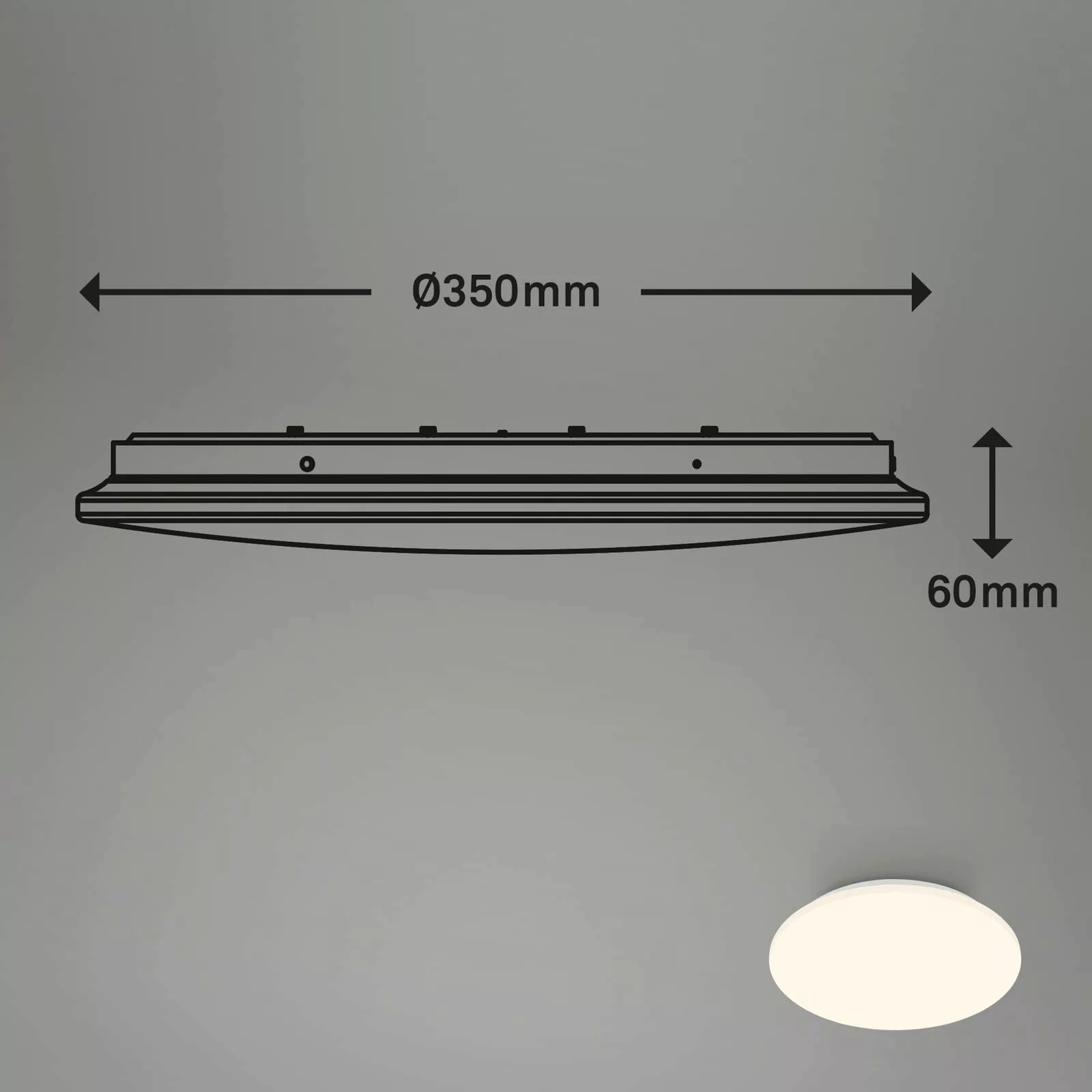 LED-Deckenleuchte Ekos, Sensor, Ø 35 cm günstig online kaufen