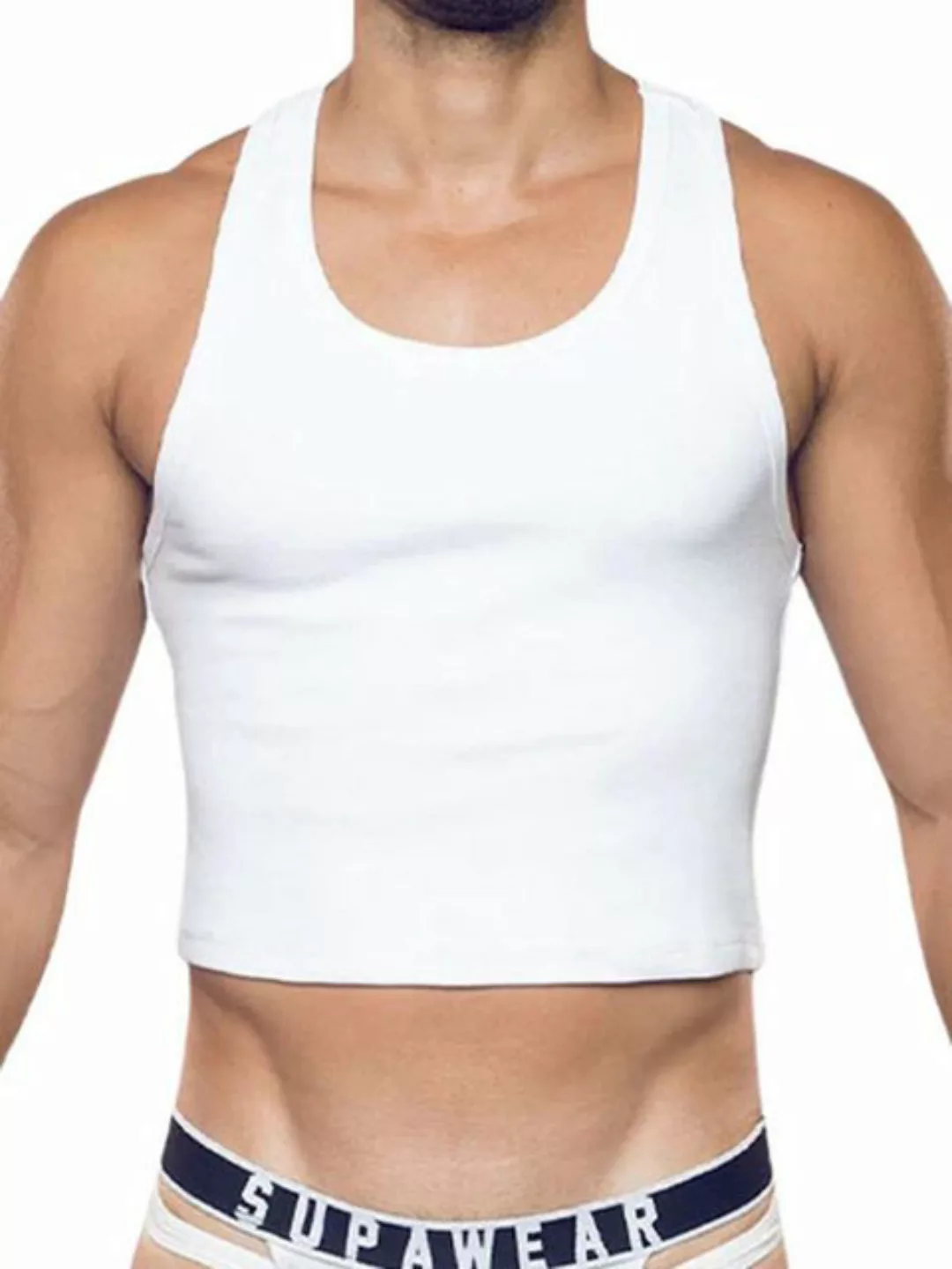 Supawear T-Shirt Supawear Ribbed Cropped Singlet Tank Top White M günstig online kaufen