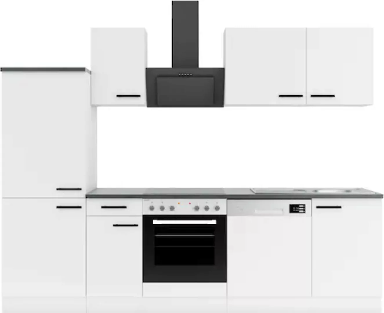 OPTIFIT Küchenzeile "Palma", Breite 270 cm, wahlweise mit E-Geräten, seiten günstig online kaufen