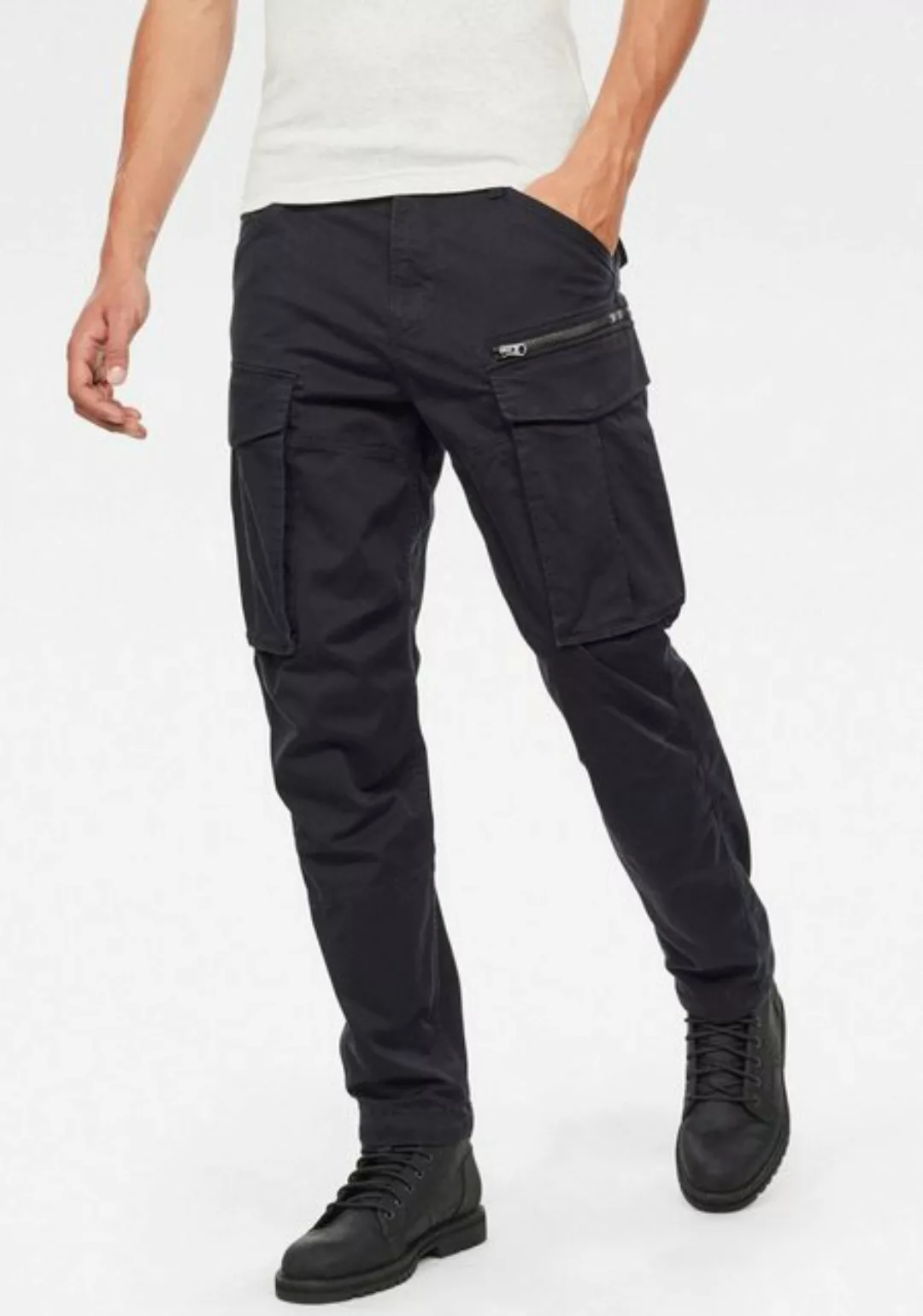 G-Star Herren Cargo Hose ROVIC ZIP 3D STRAIGHT TAPERED - Schwarz - Dark Bla günstig online kaufen