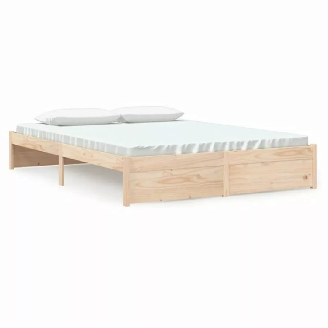 vidaXL Bettgestell Massivholzbett 160x200 cm Bett Bettgestell Doppelbett Be günstig online kaufen
