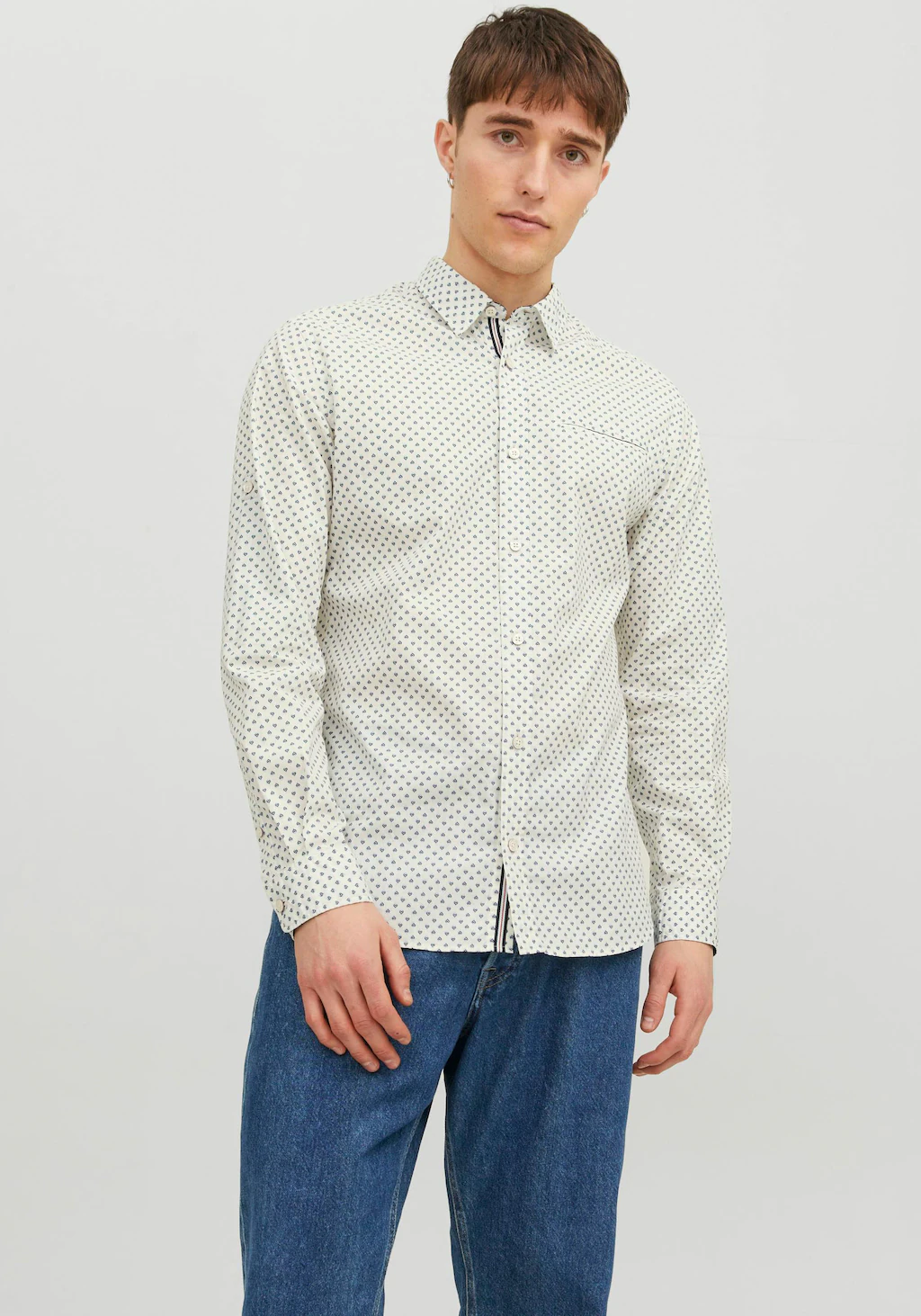 Jack & Jones Langarmhemd "JJEREMY DETAIL SHIRT LS NOOS" günstig online kaufen