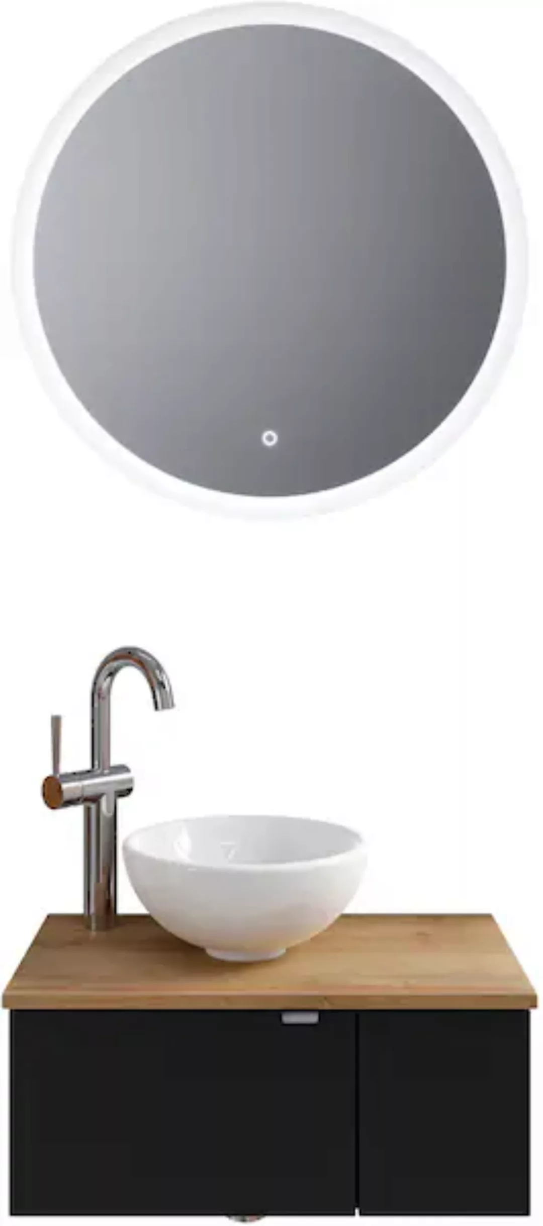 Saphir Badmöbel-Set »Serie 6915«, (4 St.), Gäste-Bad, 70 cm breit, mit LED- günstig online kaufen