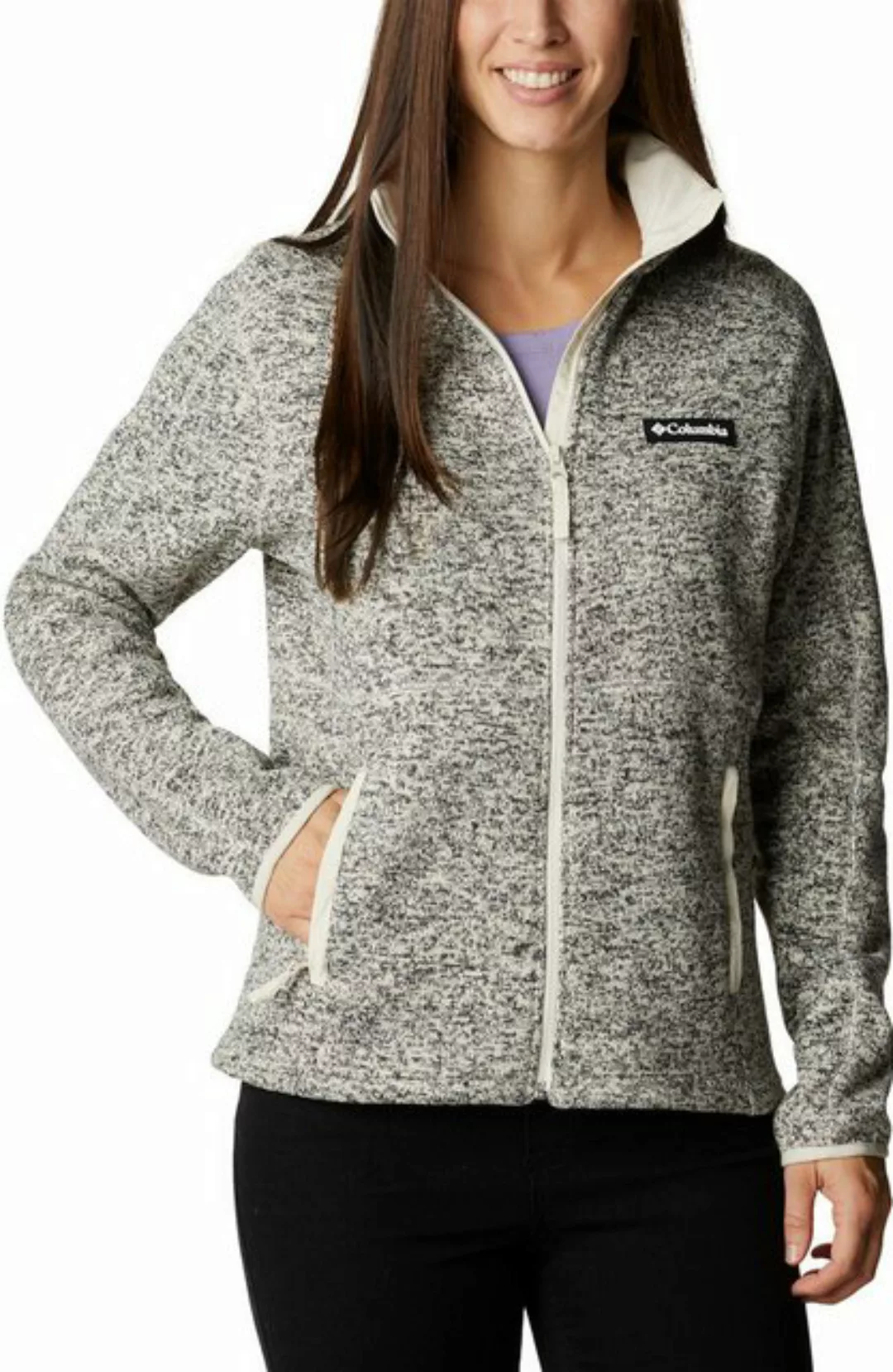 Columbia Rollkragenpullover W Sweater Weather Full Zip Chalk günstig online kaufen