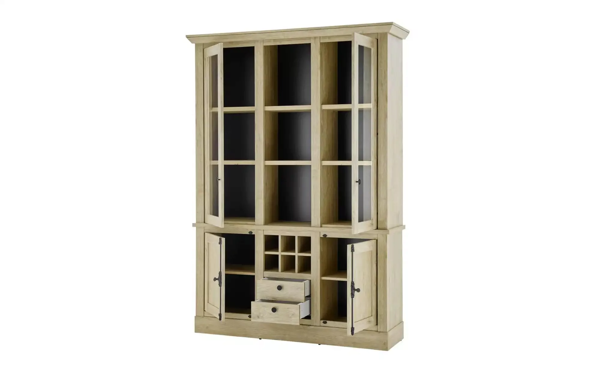 Home affaire Vitrine "Cornwall, Hochschrank im Landhausstil, Glasvitrine, E günstig online kaufen