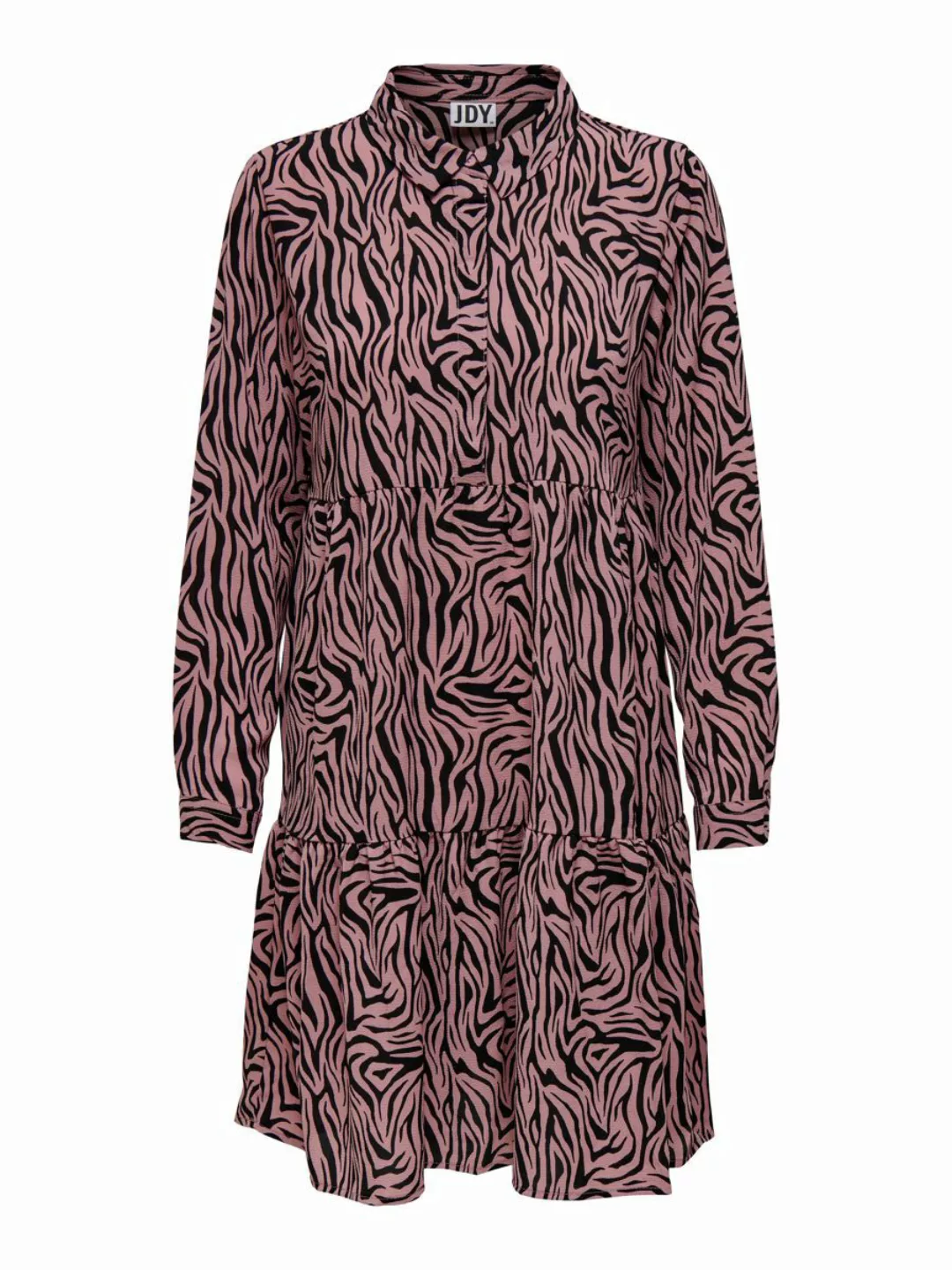 ONLY Print Blusenkleid Damen Black; Pink günstig online kaufen