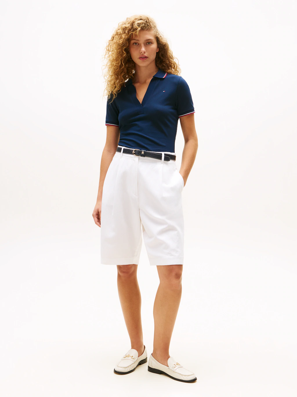 Tommy Hilfiger Poloshirt "1985 TIPPING SLIM OPEN SS POLO" günstig online kaufen