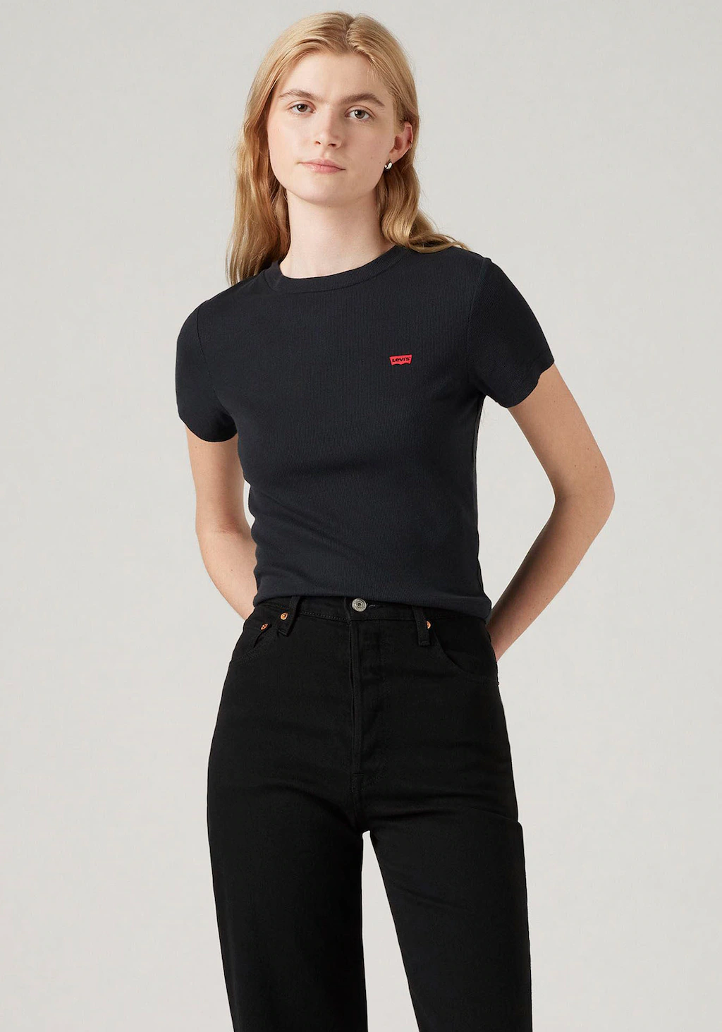 Levis T-Shirt "ESSENTIAL SPORTY TEE", in Feinripp- Qualität günstig online kaufen