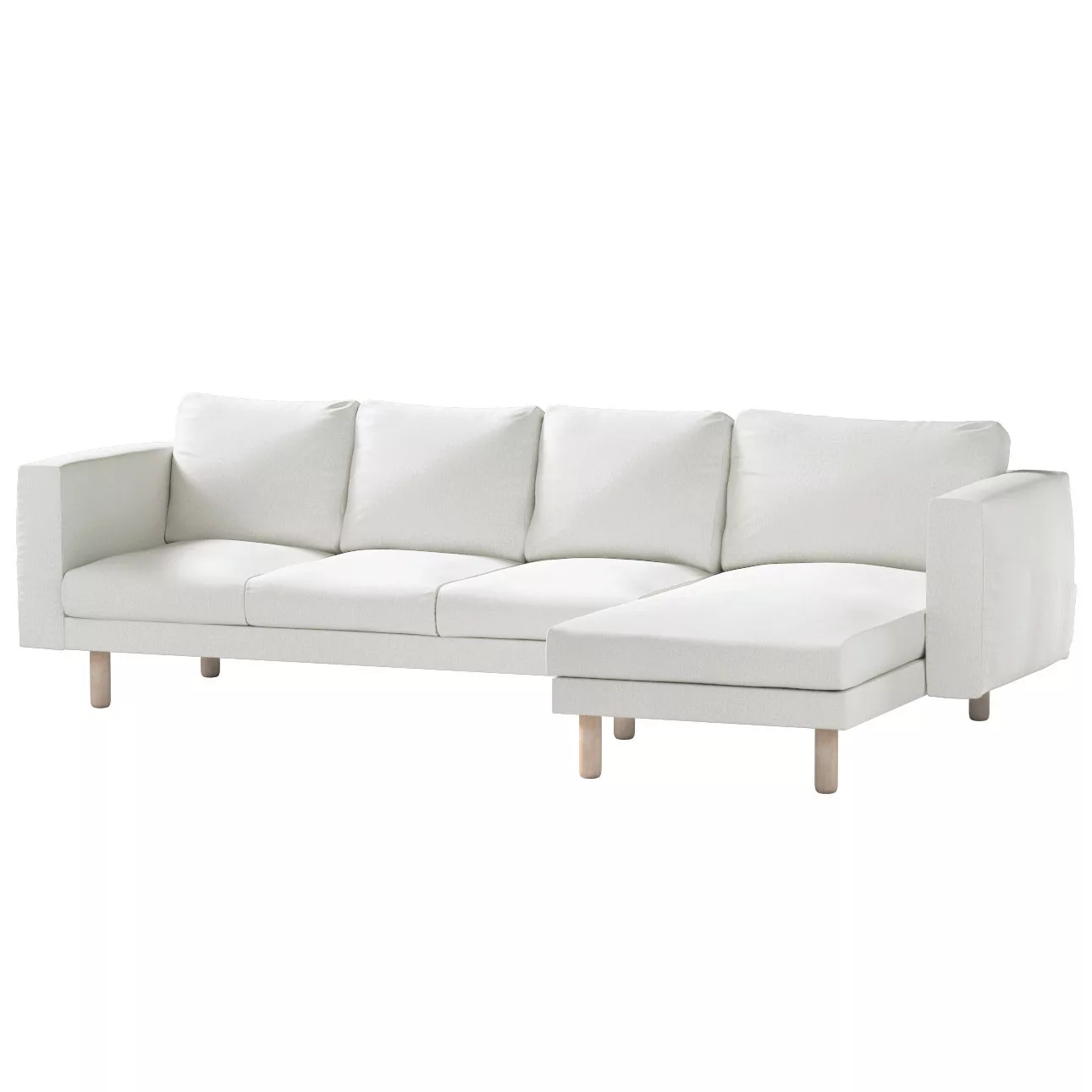 Bezug für Norsborg 4-Sitzer Sofa mit Recamiere, creme, Norsborg Bezug für 4 günstig online kaufen