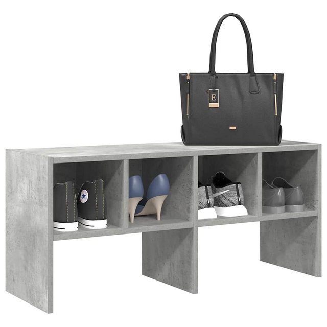 vidaXL Schuhschrank Schuhregal Stapelbar Betongrau 89,5x30x40 cm günstig online kaufen